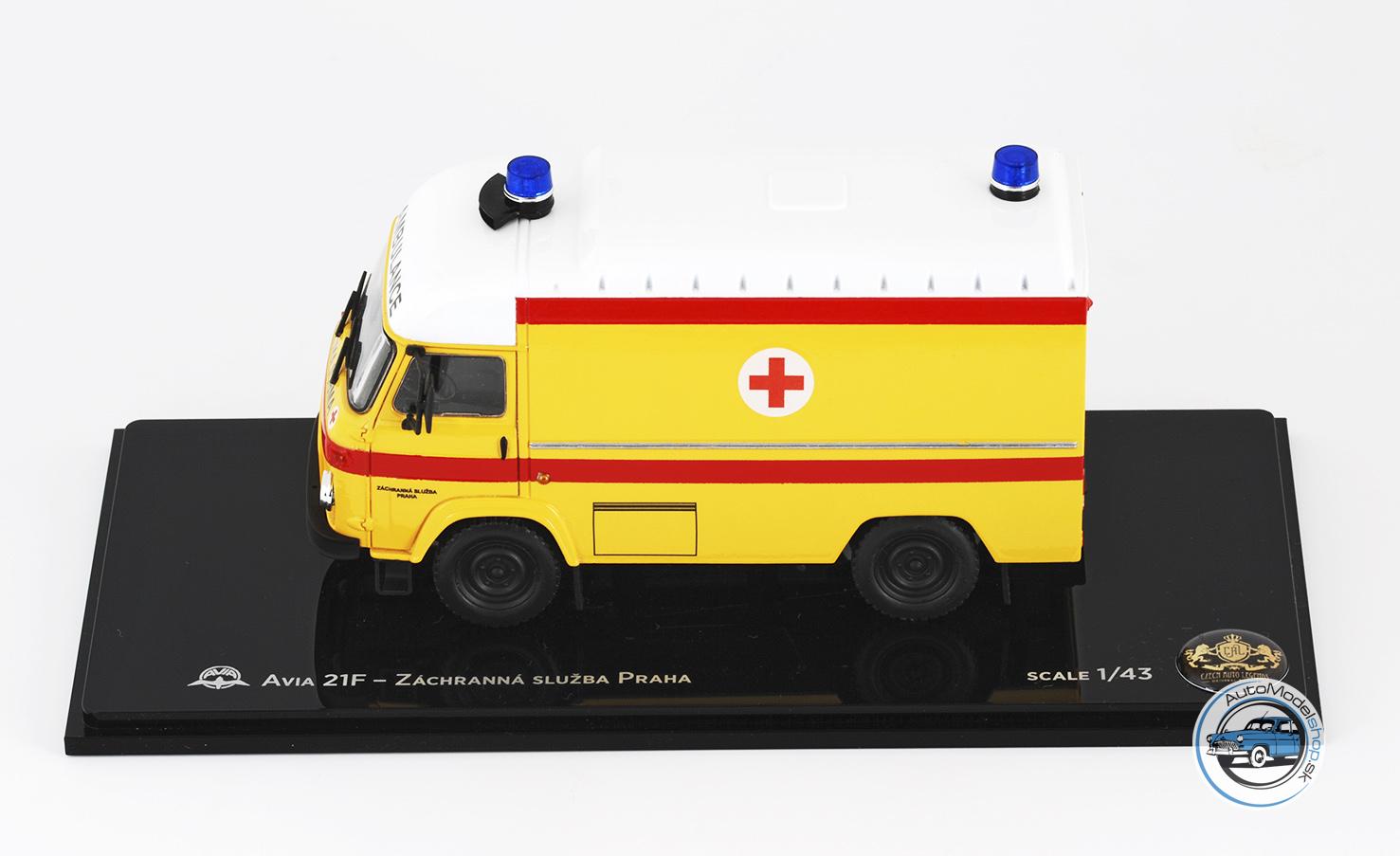 AVIA 21F Furgon AMBULANCE -  Zachranná služba Praha - 1:43 Czech Auto Legend ( limited edition 24 ) - Image 4