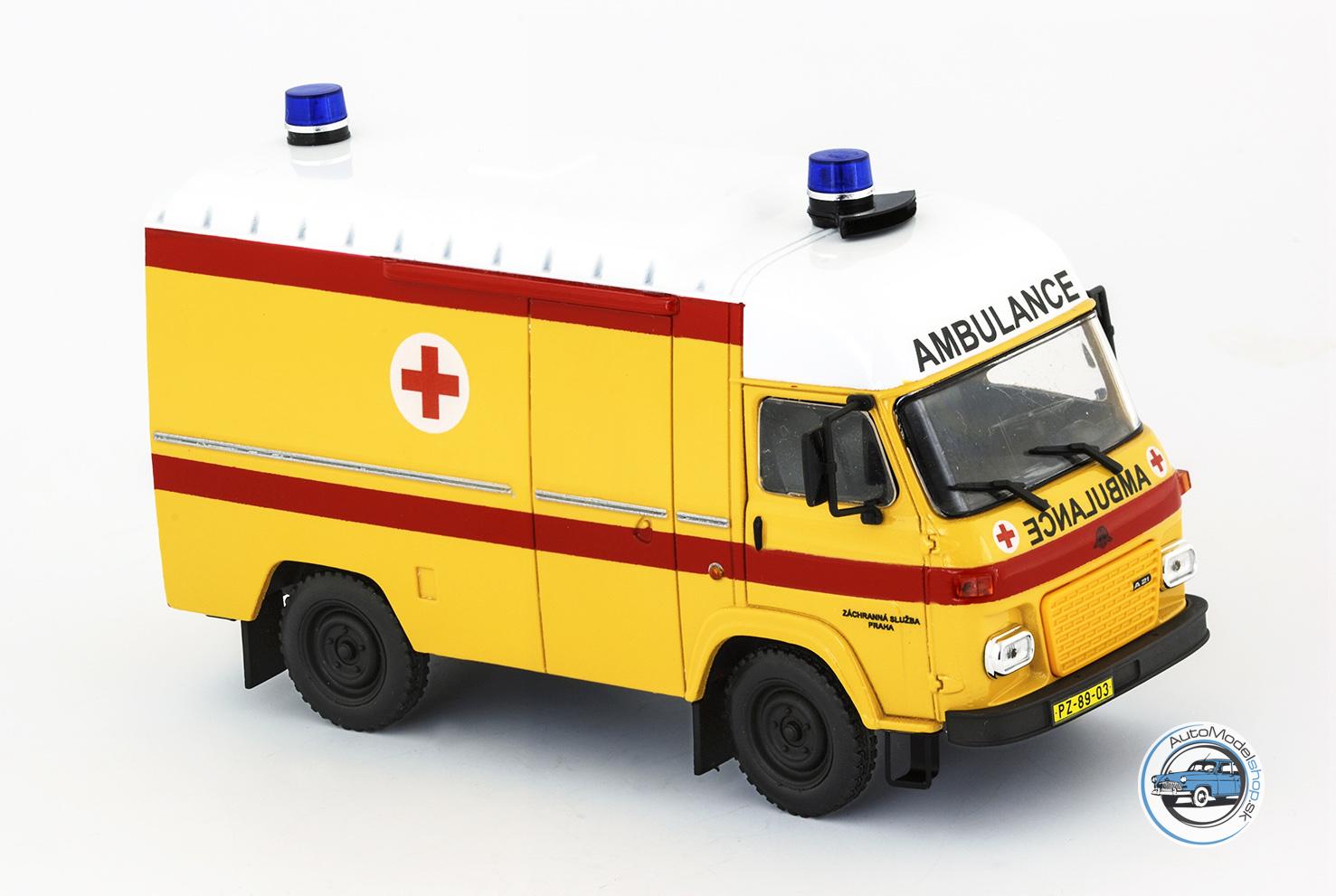 AVIA 21F Furgon AMBULANCE -  Zachranná služba Praha - 1:43 Czech Auto Legend ( limited edition 24 ) - Image 2