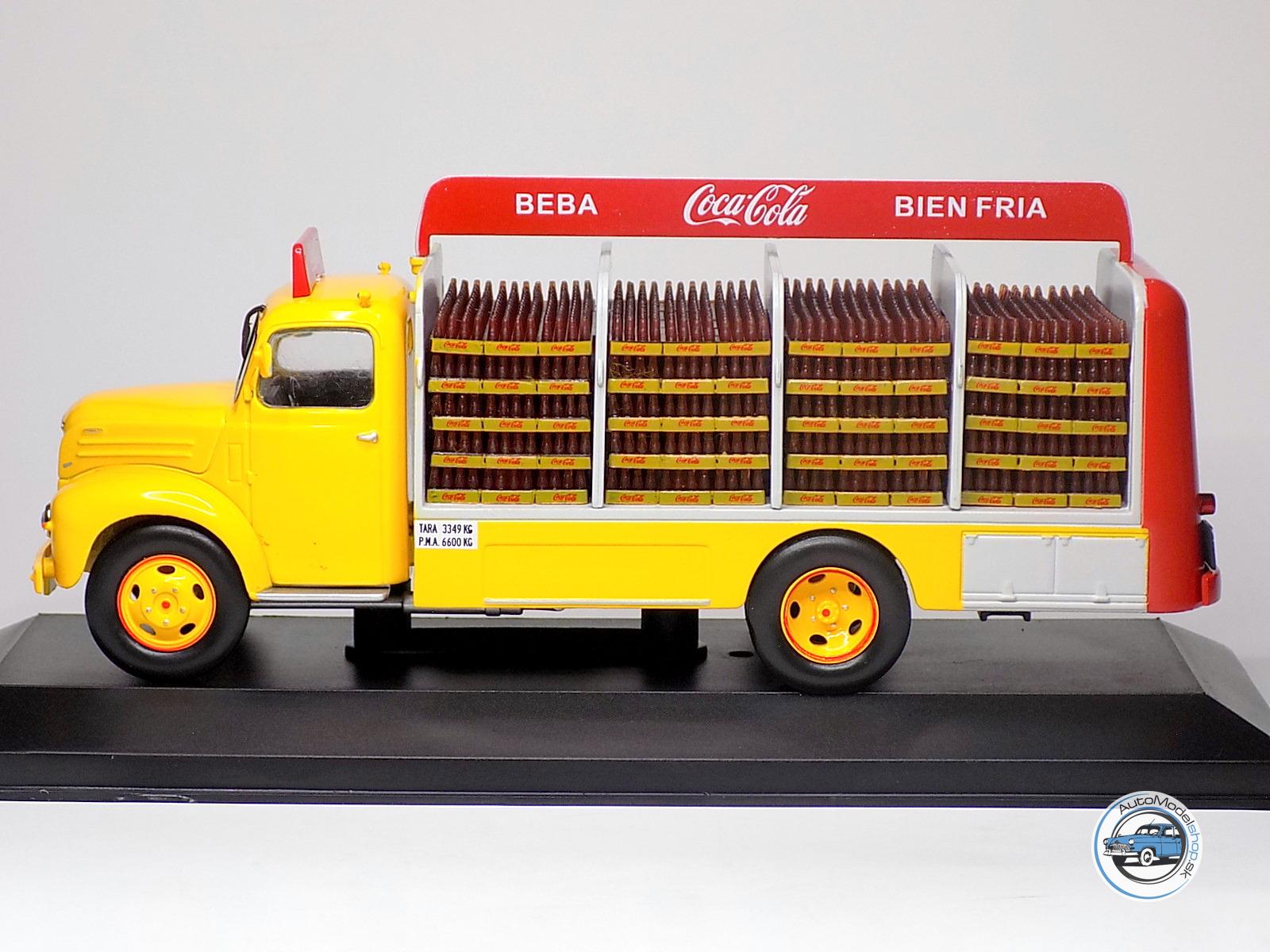 Ebro B-45 Truck Coca-Cola 1962 Yellow EDICOLA 1:43 VEDEREPESP003 Miniature 