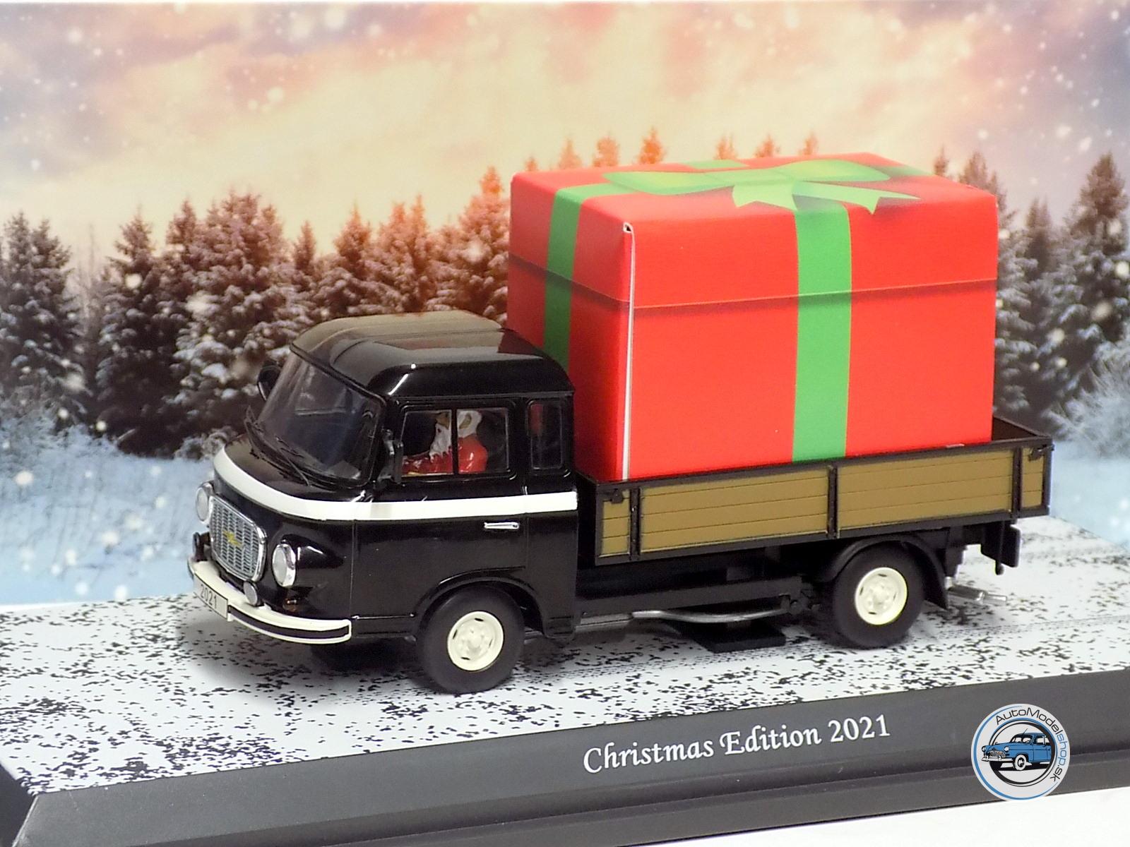 BARKAS B1000 1965 - VIANOČNÁ EDÍCIA 2021 - S POSTAVOU SANTA CLAUS - 1:43 SCHUCO - Image 2