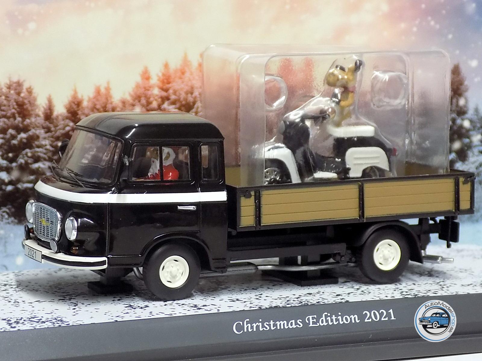 BARKAS B1000 1965 - VIANOČNÁ EDÍCIA 2021 - S POSTAVOU SANTA CLAUS - 1:43 SCHUCO - Image 3