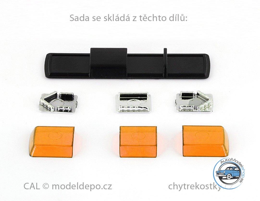 Výstražný maják Tesla Holomý VSL 012 LV − oranžový − stavebnica − CAL 1:43 - Image 2