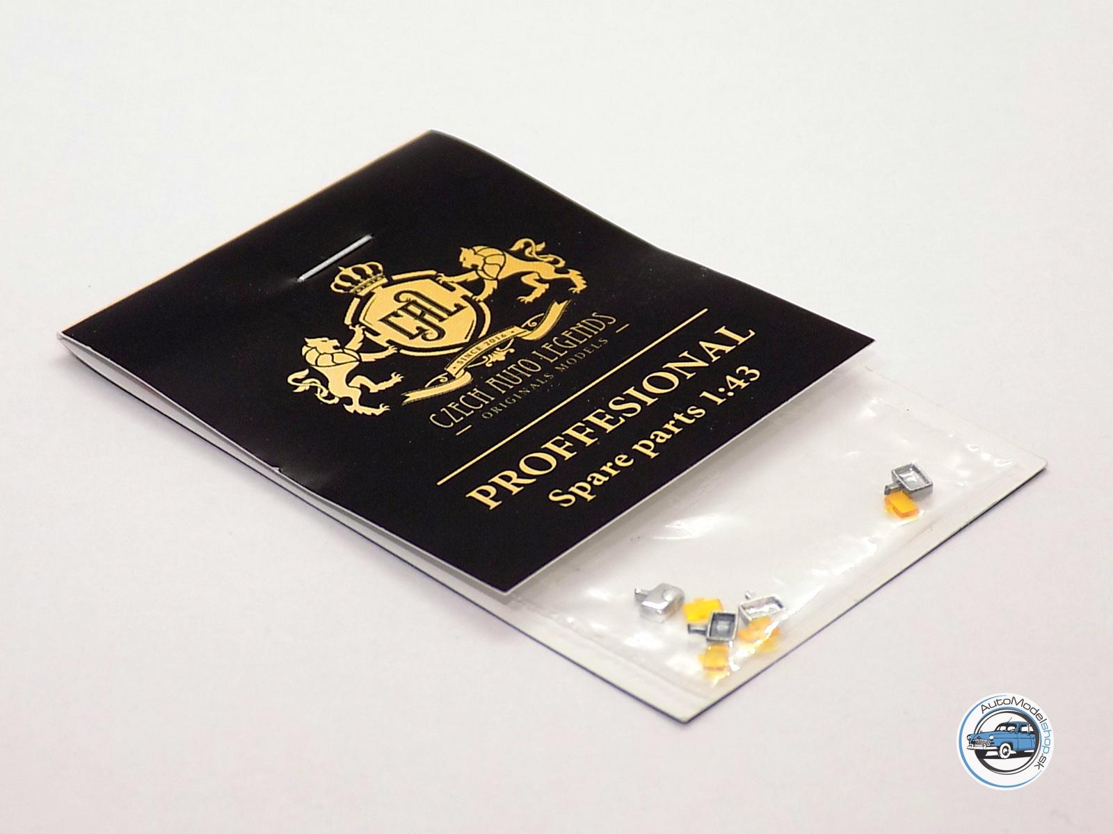 Sada svetiel PAL-Nové -Chrómové – žlté – 1:43 CAL - Image 5