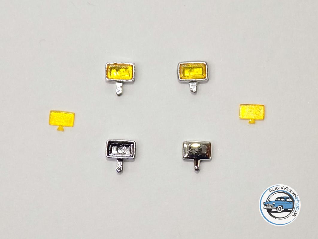 Sada svetiel PAL-Nové -Chrómové – žlté – 1:43 CAL - Image 4