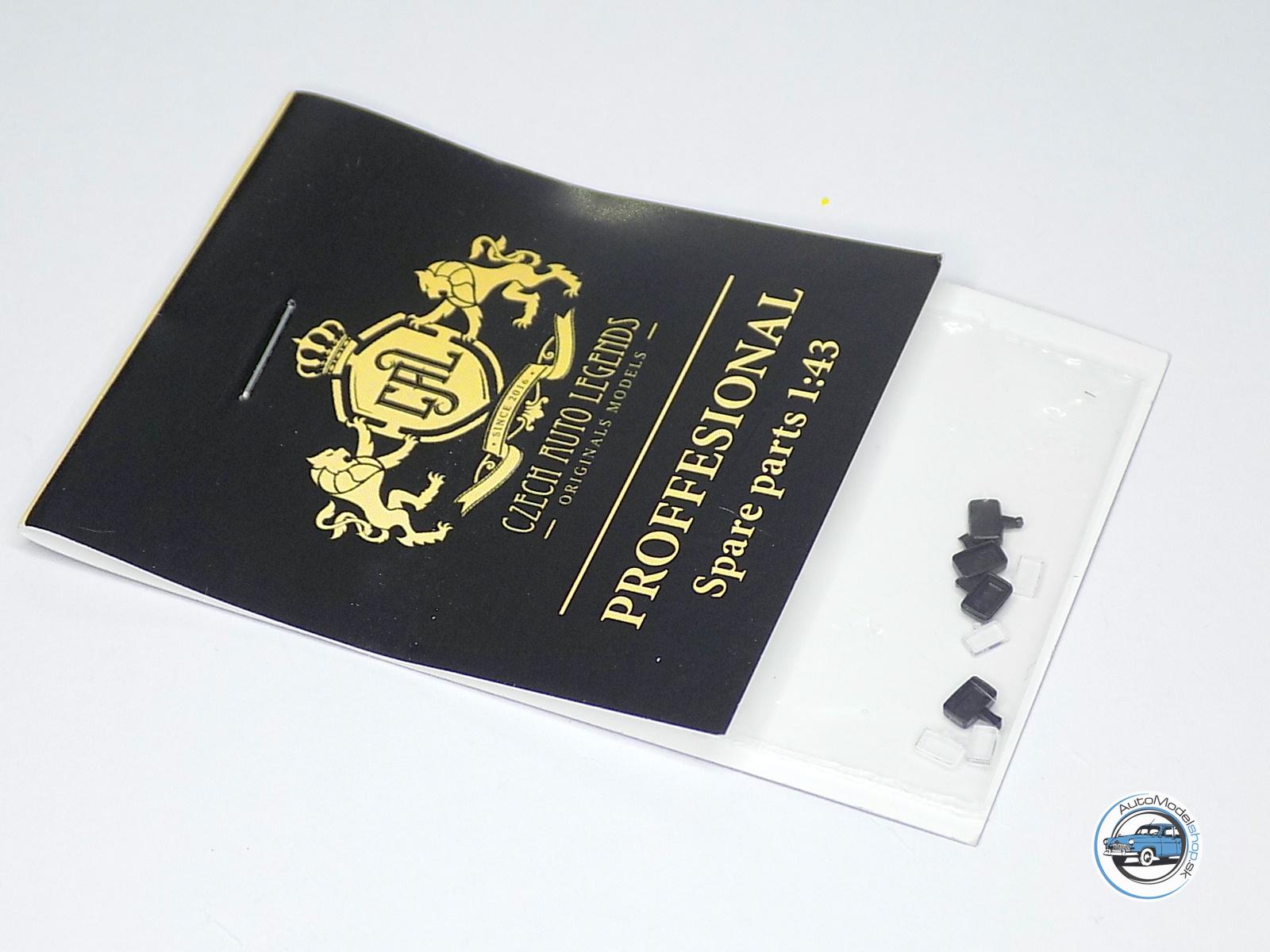 Sada svetiel PAL-Nové -čierne – číre – 1:43 CAL - Image 3