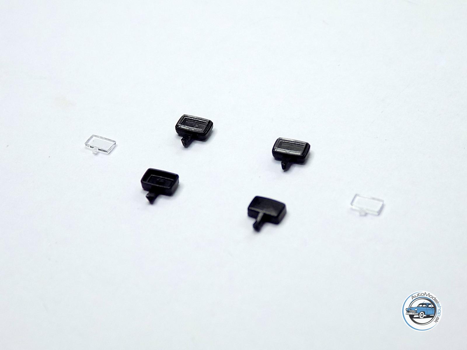 Sada svetiel PAL-Nové -čierne – číre – 1:43 CAL - Image 2