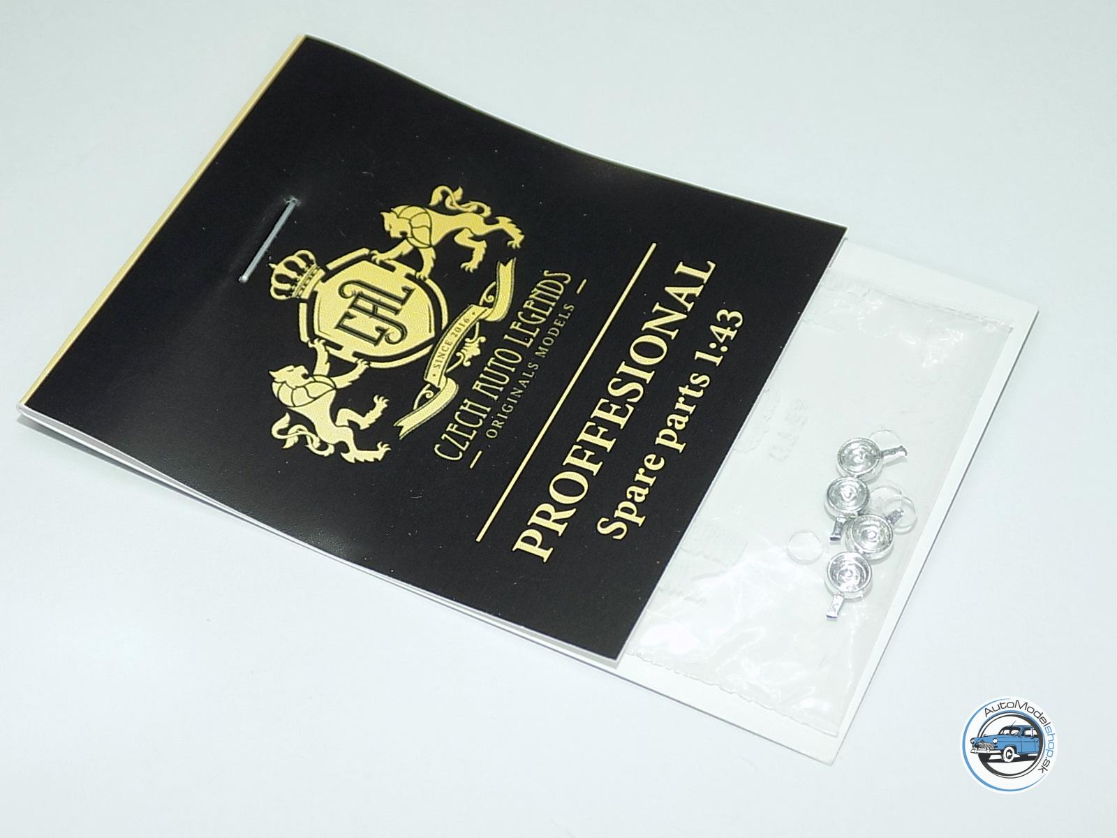 Sada prídavných svetiel 3,45mm - Chrómové číre - dva tipy skiel v sade - 1:43 CAL - Image 3