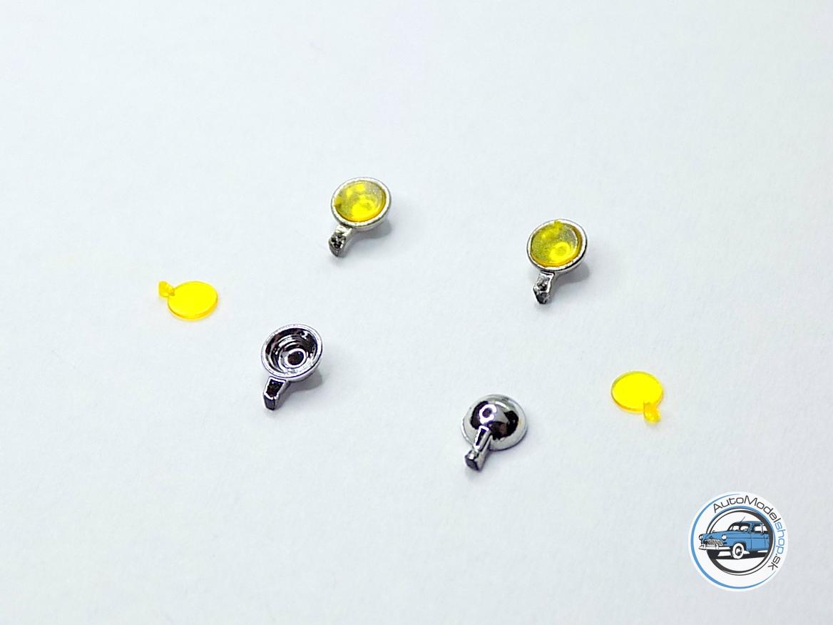 Sada prídavných svetiel 2,9 mm - Chrómové žlté - 1:43 CAL - Image 2