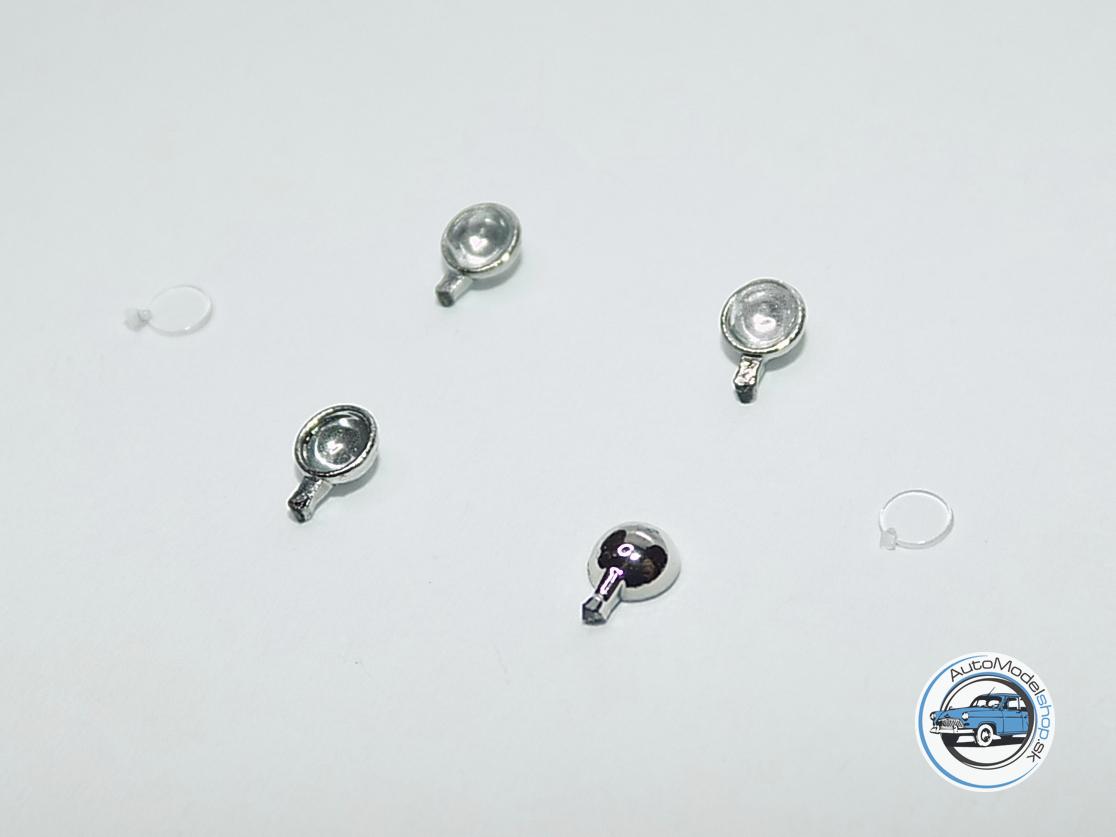 Sada prídavných svetiel 2,9 mm - Chrómové číre - 1:43 CAL - Image 3