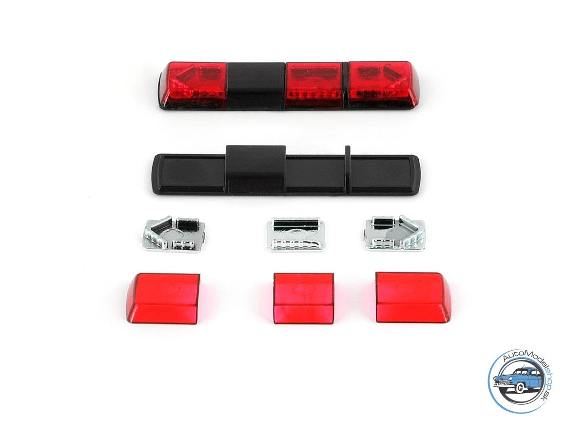 Výstražný maják Tesla Holomý VSL 012 LV − červený − stavebnica − CAL 1:43
