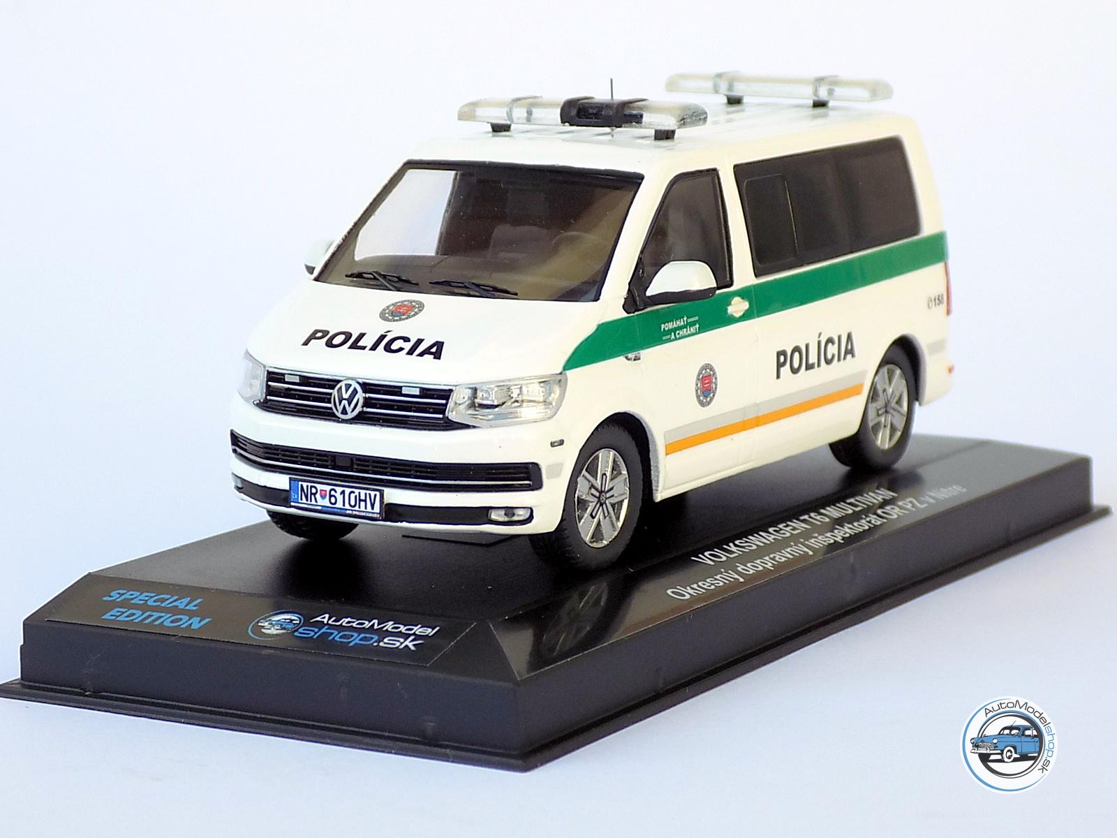 VOLKSWAGEN T6 MULTIVAN - Okresný dopravný inšpektorát KR PZ v Nitre - 1:43 Ixo / Automodelshop.sk - Image 2