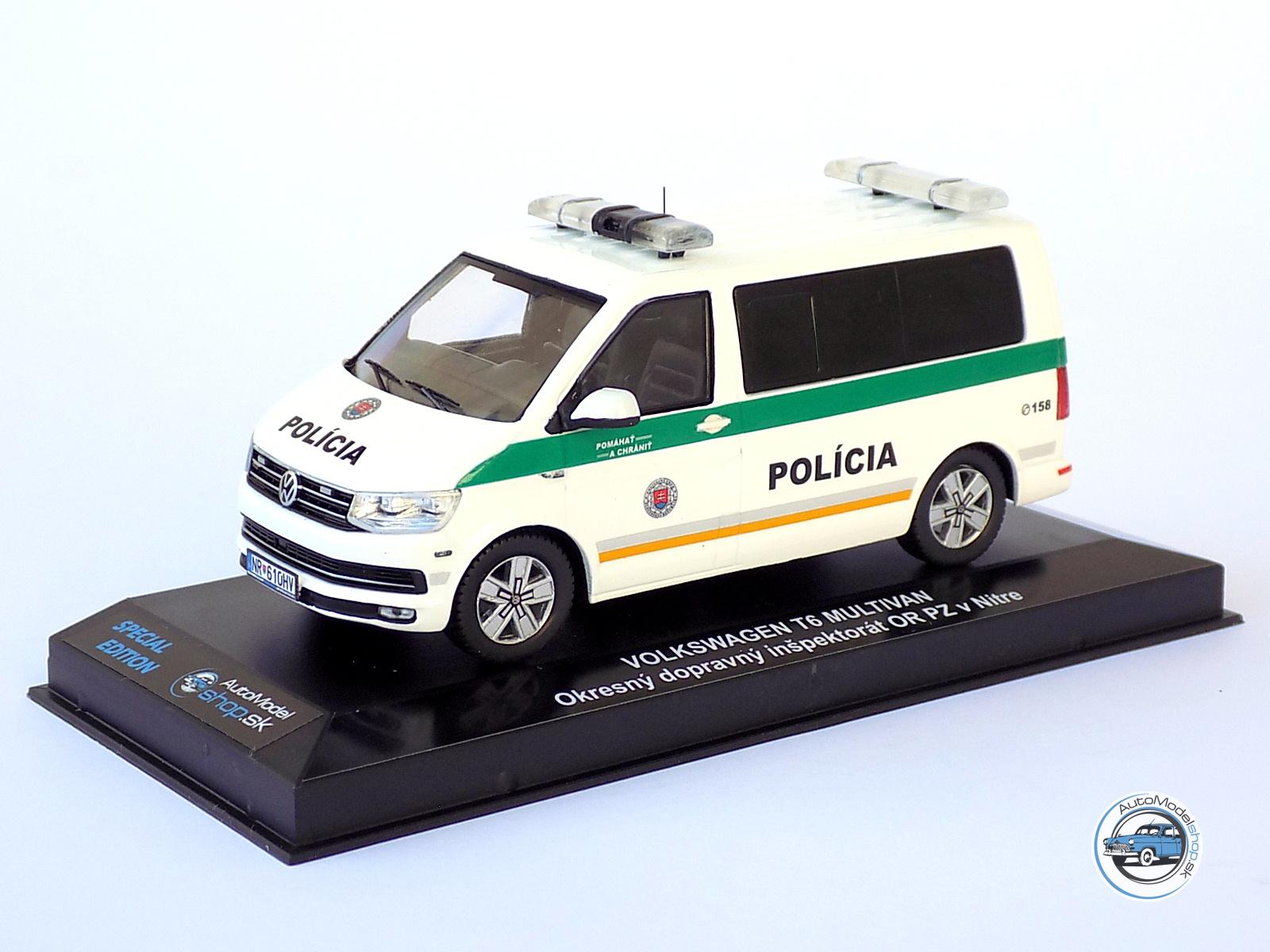 VOLKSWAGEN T6 MULTIVAN - Okresný dopravný inšpektorát KR PZ v Nitre - 1:43 Ixo / Automodelshop.sk - Image 3