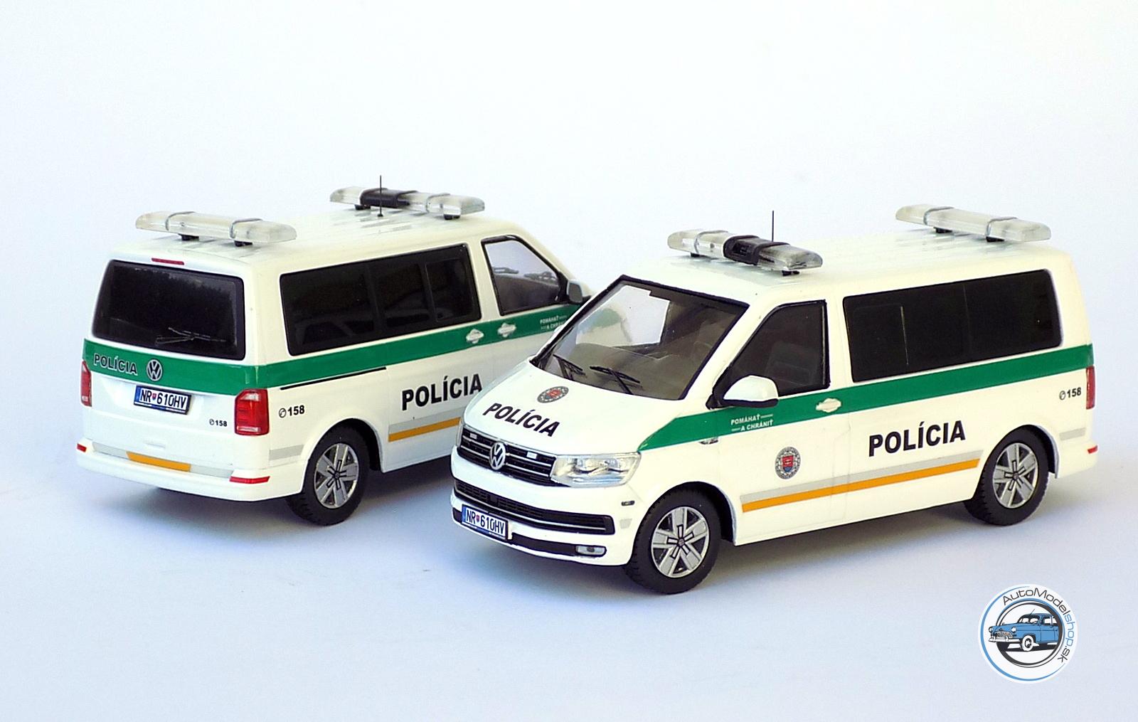 VOLKSWAGEN T6 MULTIVAN - Okresný dopravný inšpektorát KR PZ v Nitre - 1:43 Ixo / Automodelshop.sk - Image 7