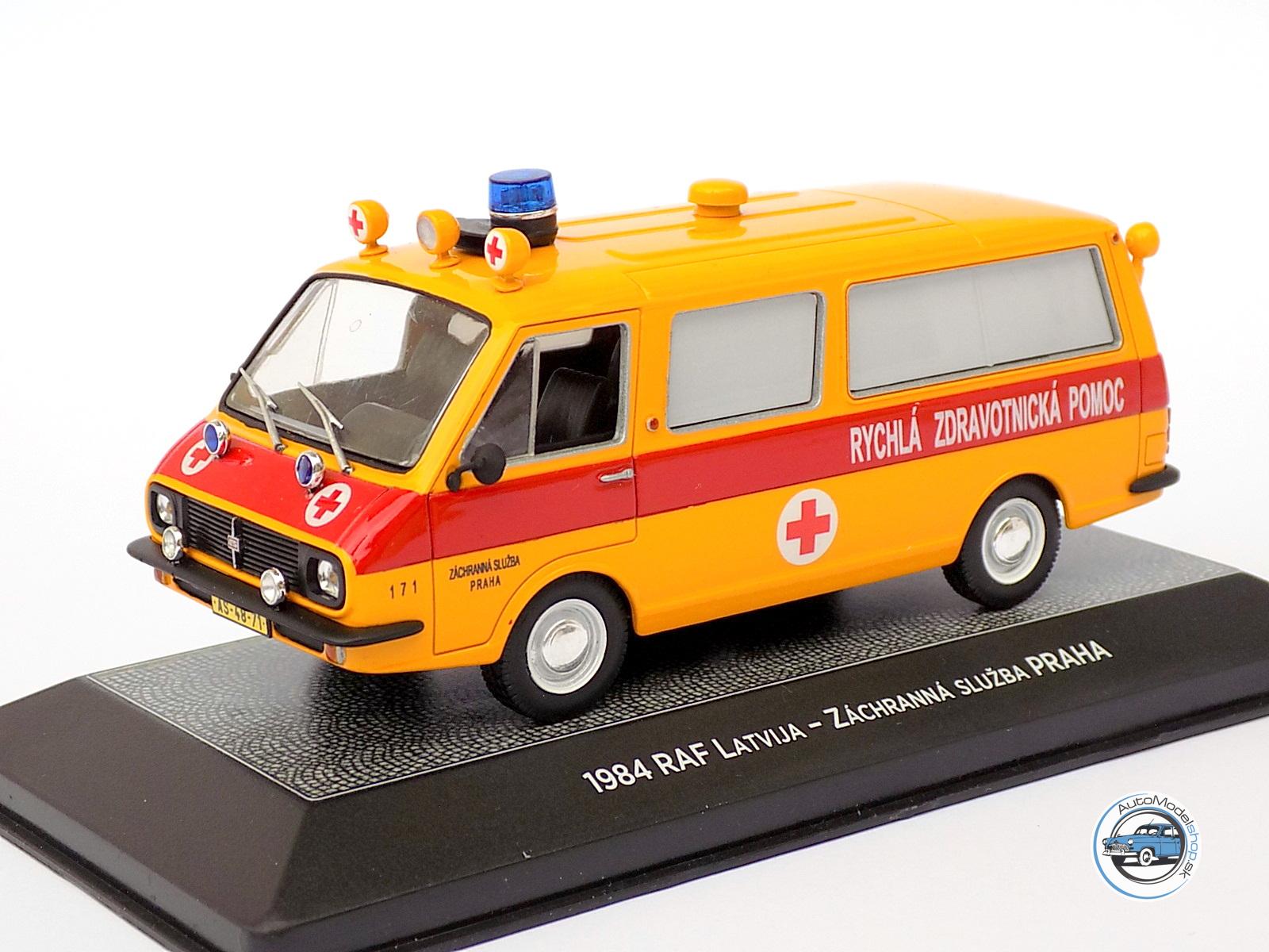 RAF LATVIA ( sanitka - ambulance )  – ZÁCHRANNÁ SLUŽBA PRAHA – 1:43 CZECH AUTO LEGEND - Image 2