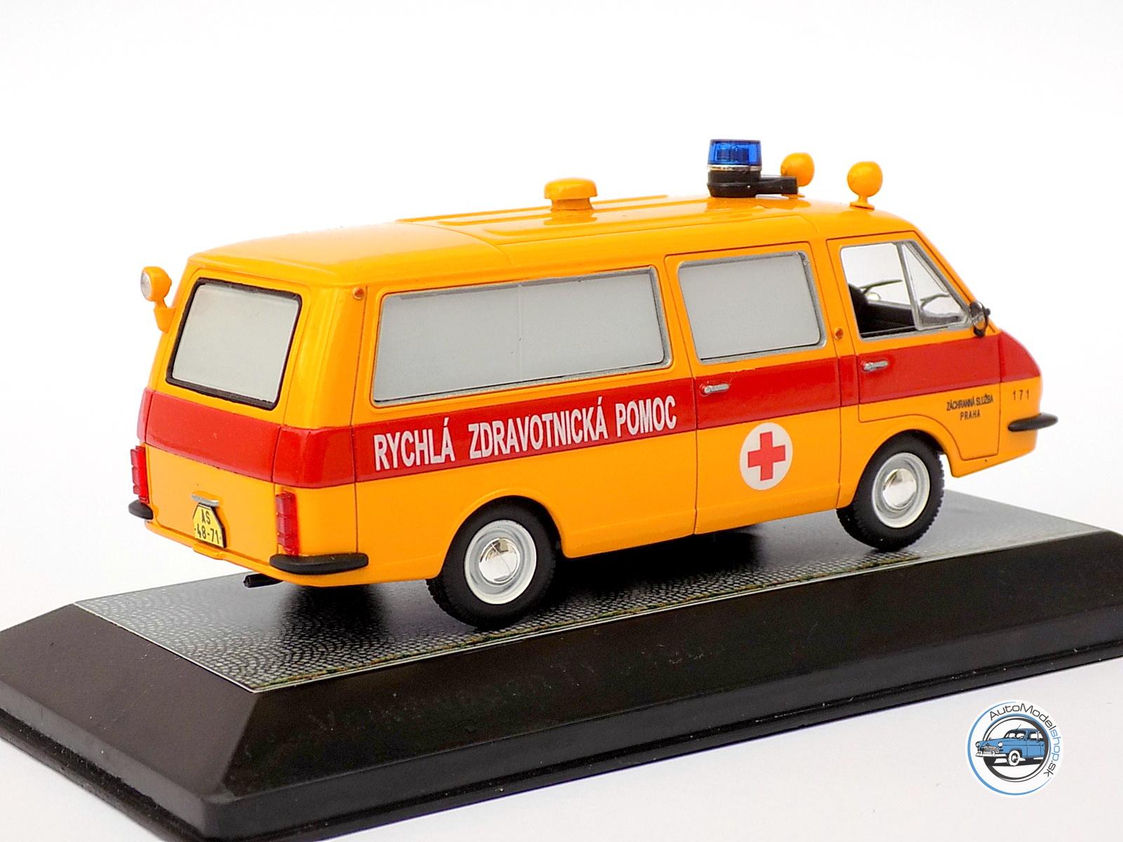 RAF LATVIA ( sanitka - ambulance )  – ZÁCHRANNÁ SLUŽBA PRAHA – 1:43 CZECH AUTO LEGEND - Image 3