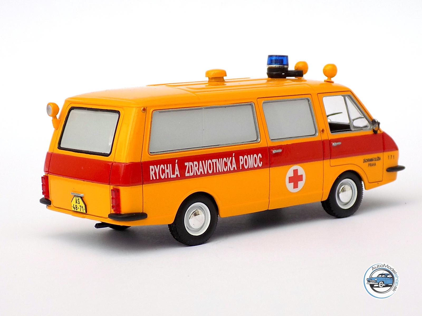 RAF LATVIA ( sanitka - ambulance )  – ZÁCHRANNÁ SLUŽBA PRAHA – 1:43 CZECH AUTO LEGEND - Image 5