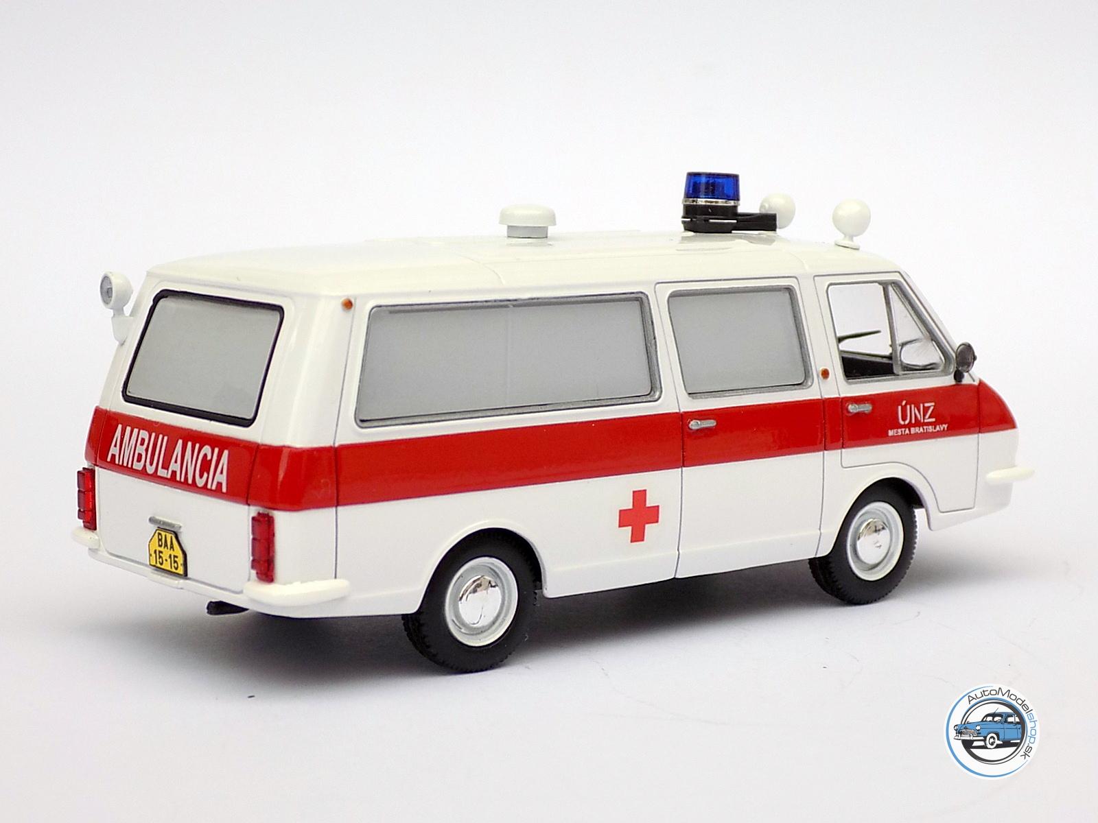 RAF LATVIA ( sanitka - ambulance ) – ZÁCHRANNÁ SLUŽBA KÚNZ BRATISLAVA   – 1:43 CZECH AUTO LEGEND - Image 5
