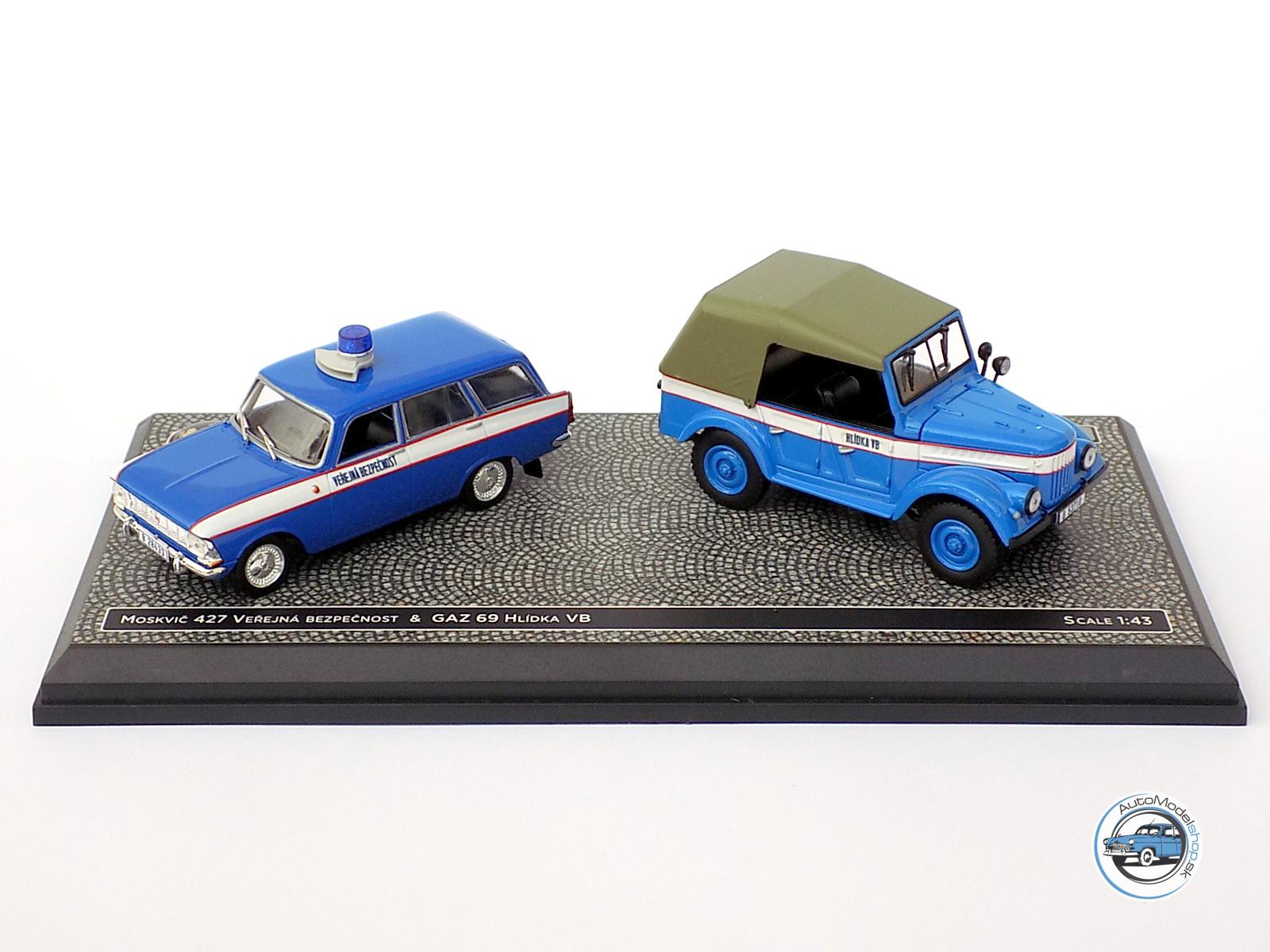 SET MOSKVIČ 427 & GAZ 69A - 1:43 CZECH AUTO LEGEND - Image 2