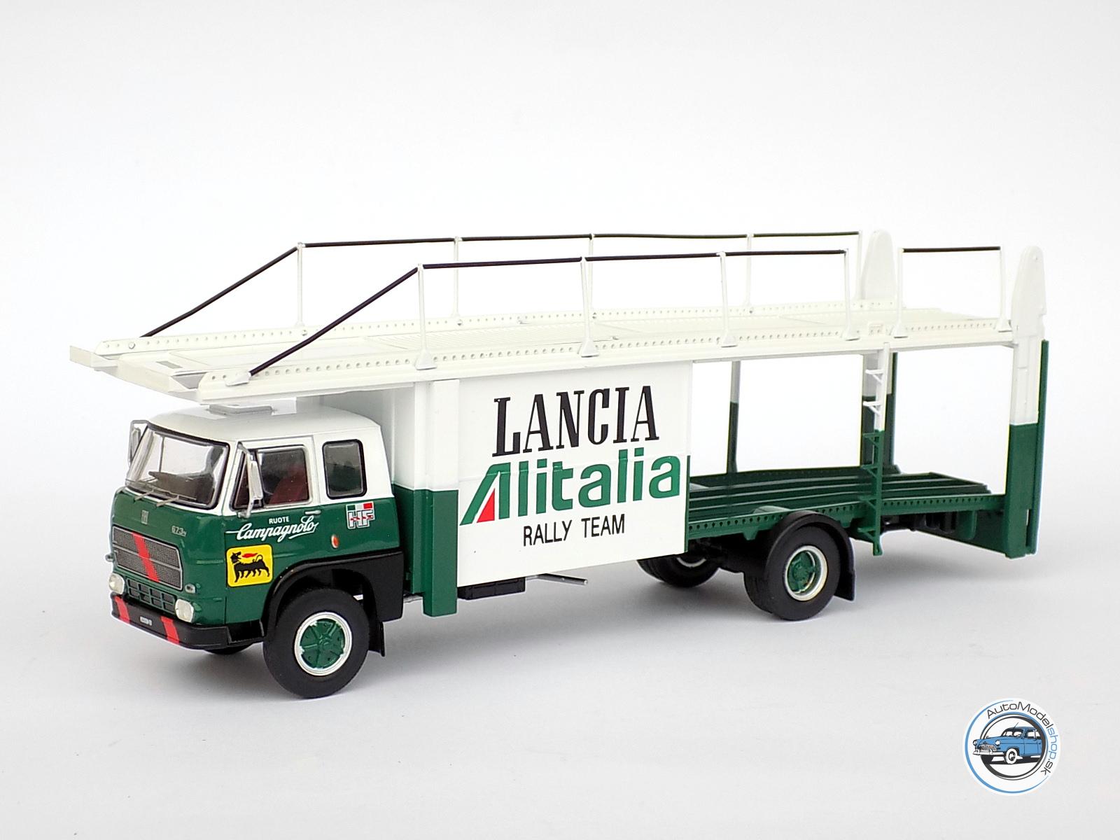 FIAT 673 TRUCK CAR TRANSPORTER TEAM LANCIA ALITALIA 1976 – 1:43 IXO - Image 2