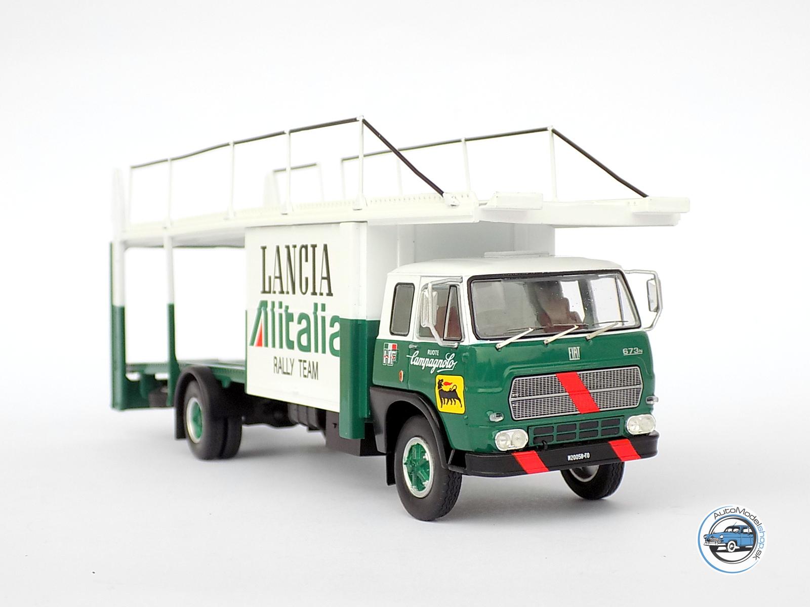 FIAT 673 TRUCK CAR TRANSPORTER TEAM LANCIA ALITALIA 1976 – 1:43 IXO - Image 4