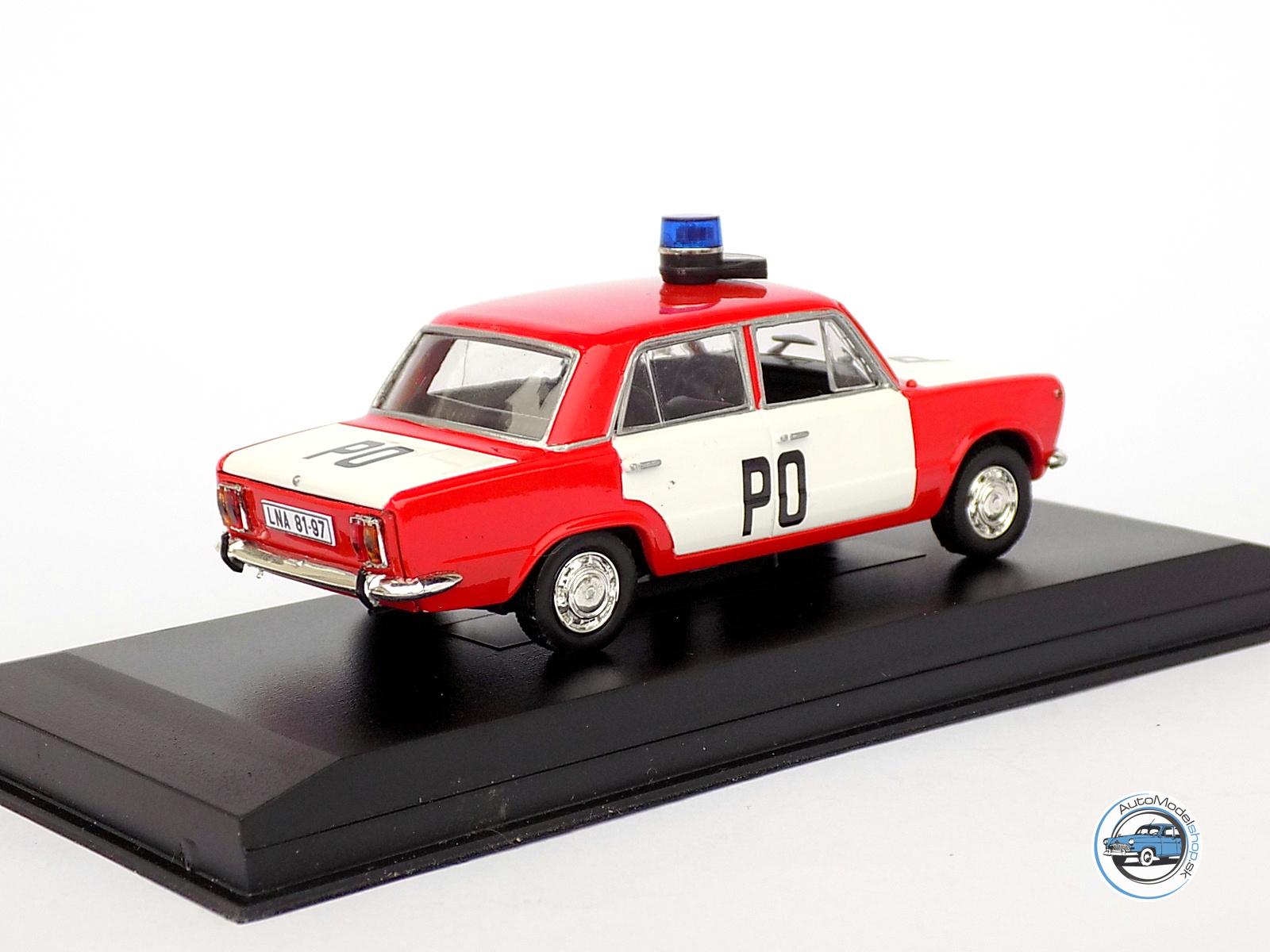FIAT 125p - HASIČI / Požiarna ochrana Louny - Veliteľské vozidlo - 1:43 Automodelshop - Image 3