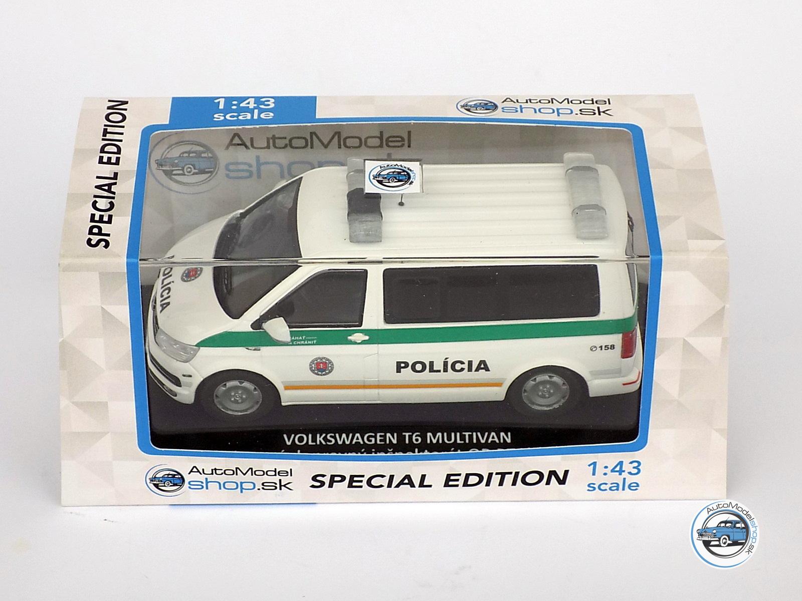 VOLKSWAGEN T6 MULTIVAN – Okresný dopravný inšpektorát KR PZ v Nitre – 1:43 Ixo / Automodelshop.sk - Image 4