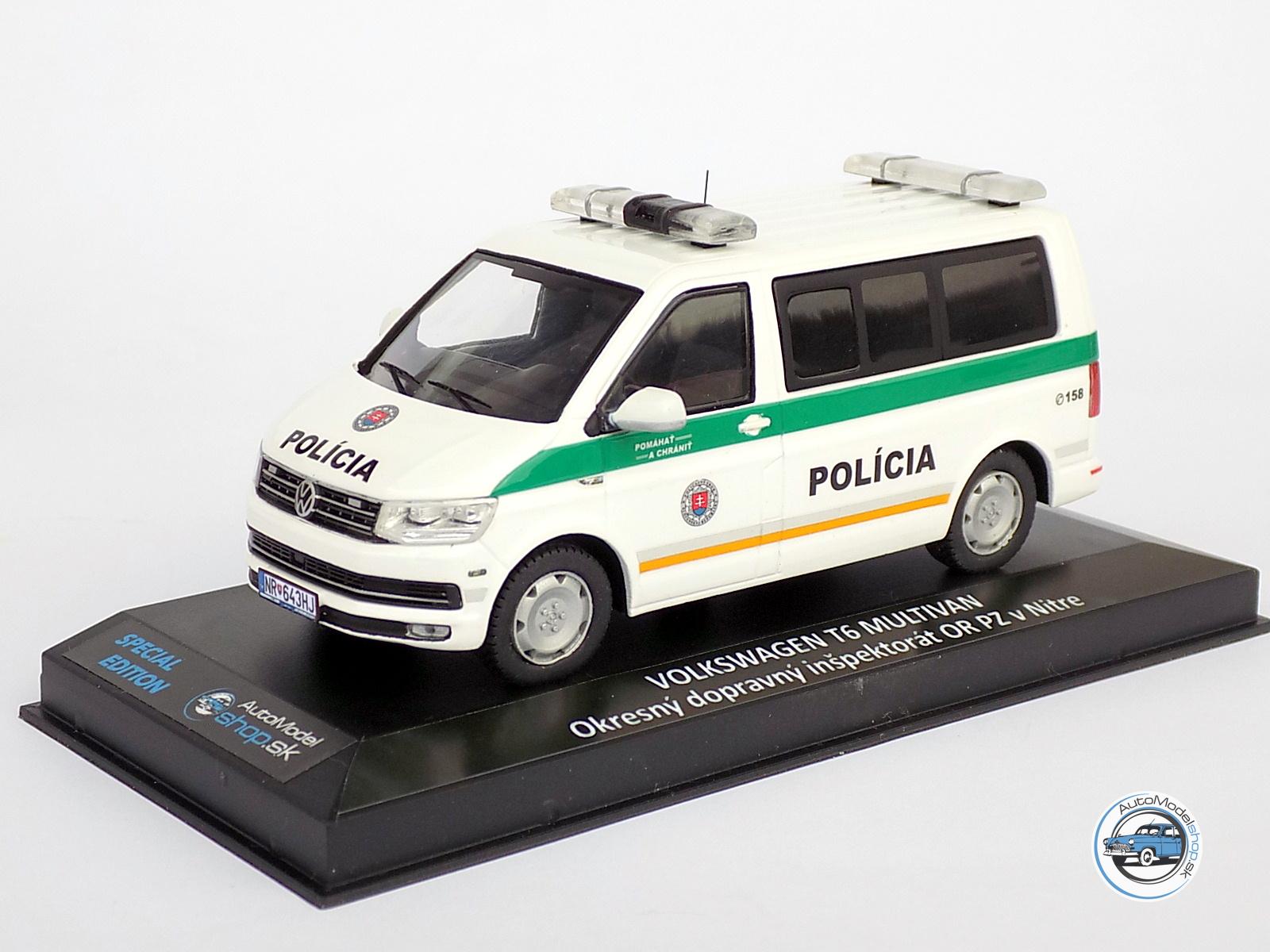 VOLKSWAGEN T6 MULTIVAN – Okresný dopravný inšpektorát KR PZ v Nitre – 1:43 Ixo / Automodelshop.sk - Image 2
