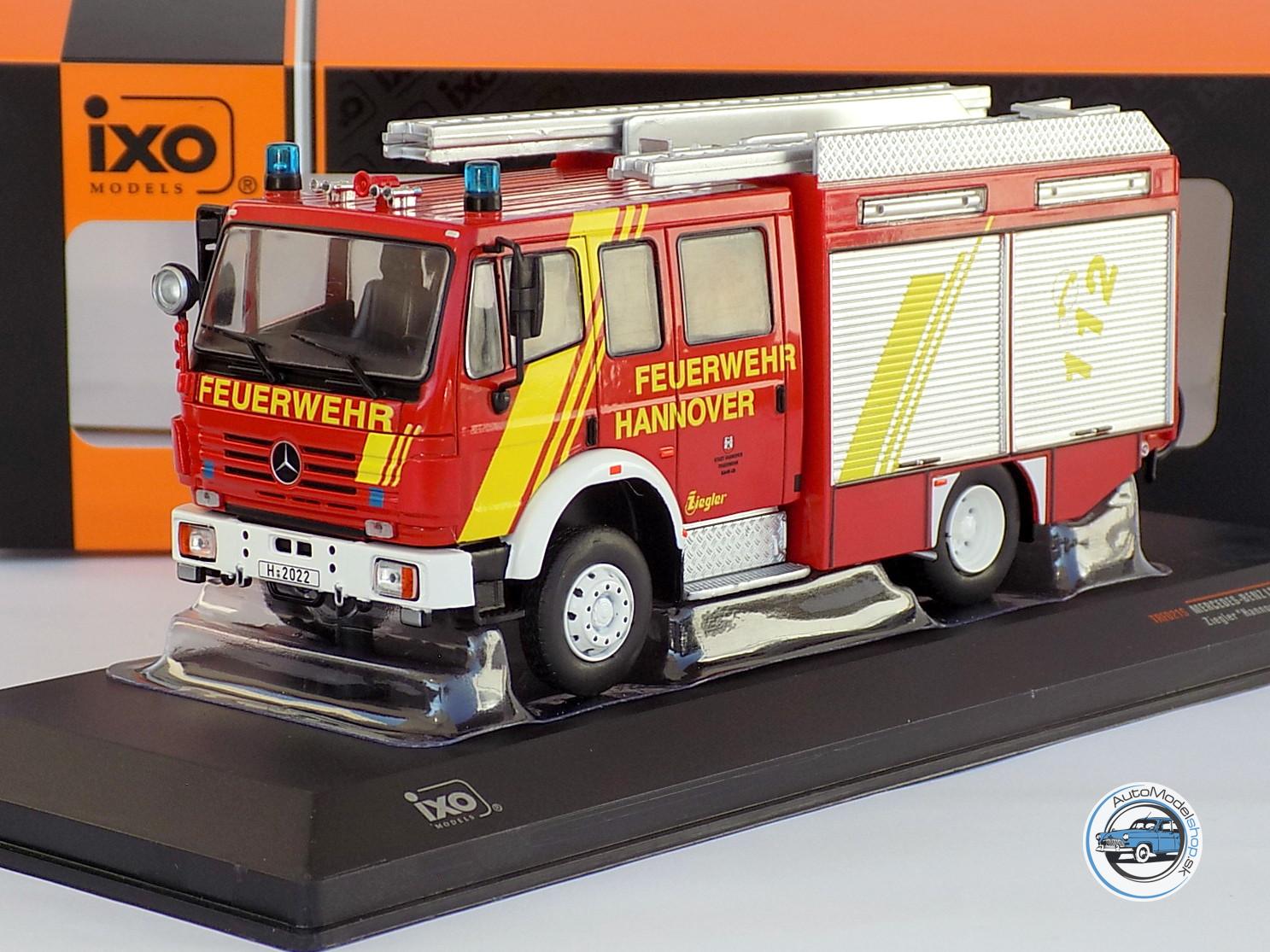 MERCEDES BENZ LF16/12 HASIČI HANNOVER 1995 - 1:43 IXO