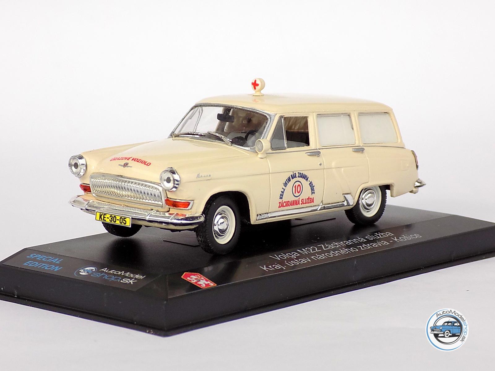 VOLGA GAZ M22 AMBULANCE Záchranné vozidlo  - Krajský ústav národného zdravia Košice - 1:43 - Image 2