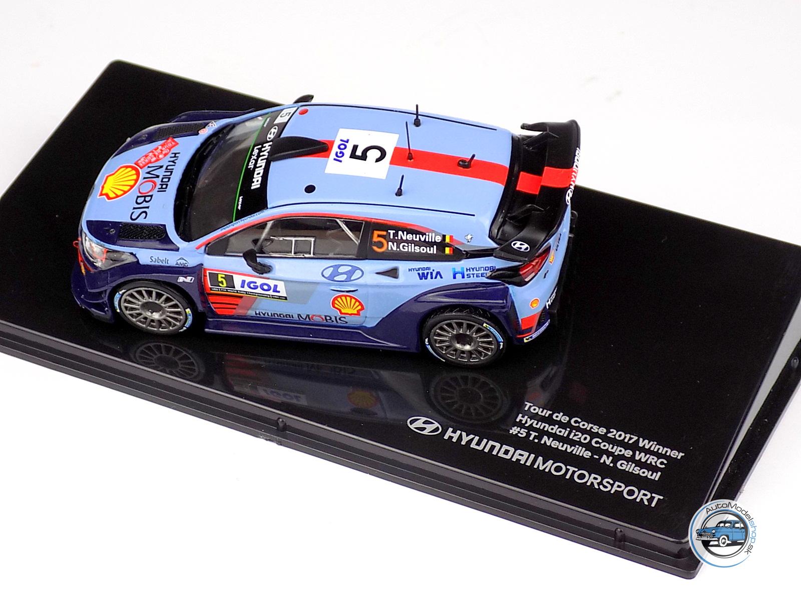 HYUNDAI i20 Coupe WRC #5 víťaz Rallye Tour de Corse 2017 Neuville & Gilsoul 1:43 - Image 5