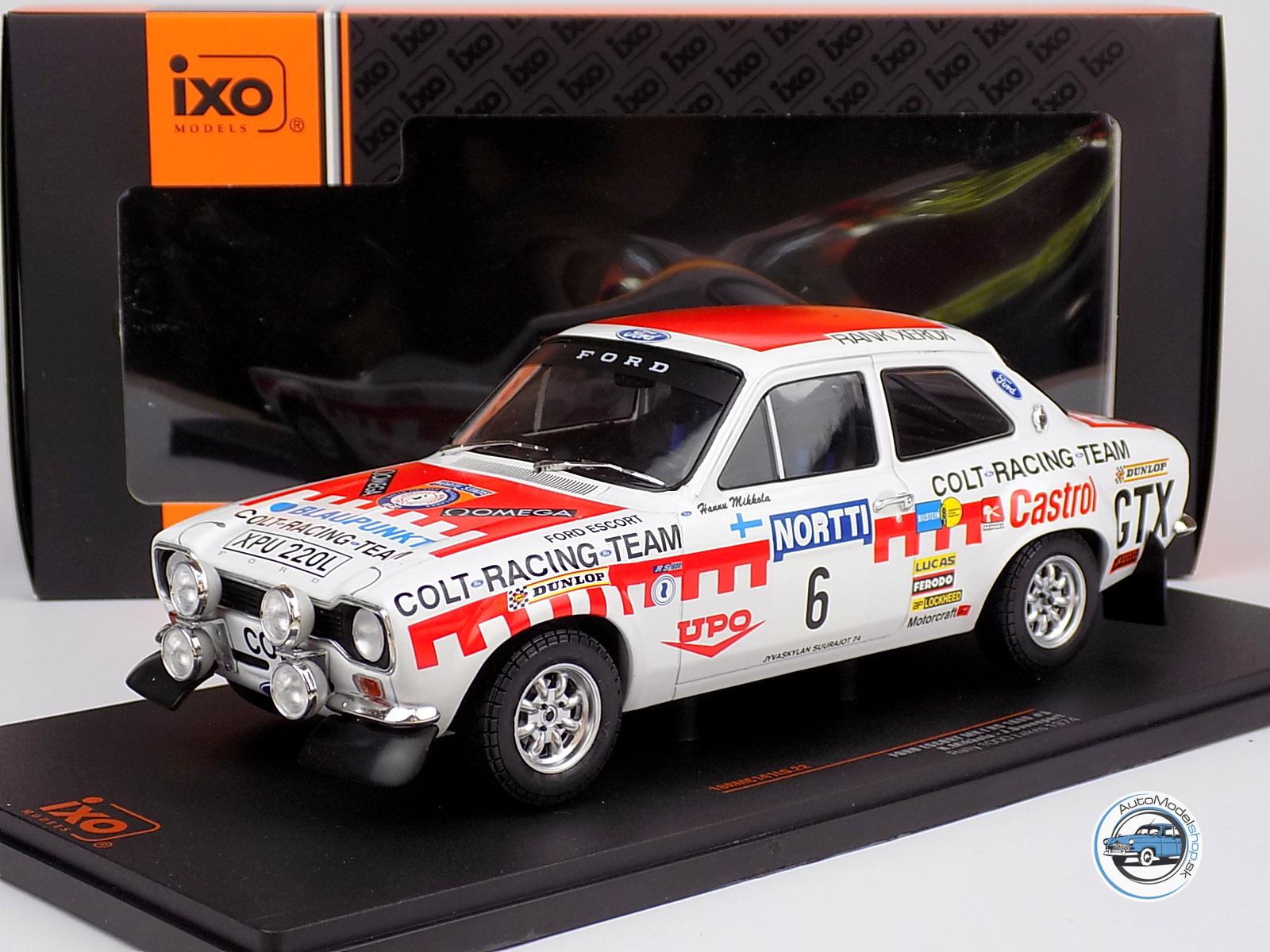 FORD ESCORT MKI RS 1600 (night version) N 6 RALLY 1000 LAKES 1974 H.MIKKOLA - J.DAVENPORT - 1:18 IXO