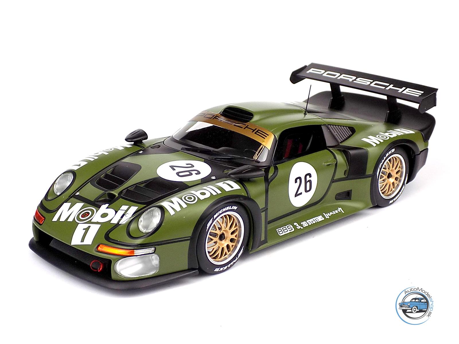 PORSCHE  911 GT1 3.2L TURBO TEAM PORSCHE AG MOBIL1 N 26 PRE QUALIFYING 24h LE MANS 1996 Y.DALMAS - H.J.STUCK - K.WENDLINGER - 1:18 WERK83 - Image 2