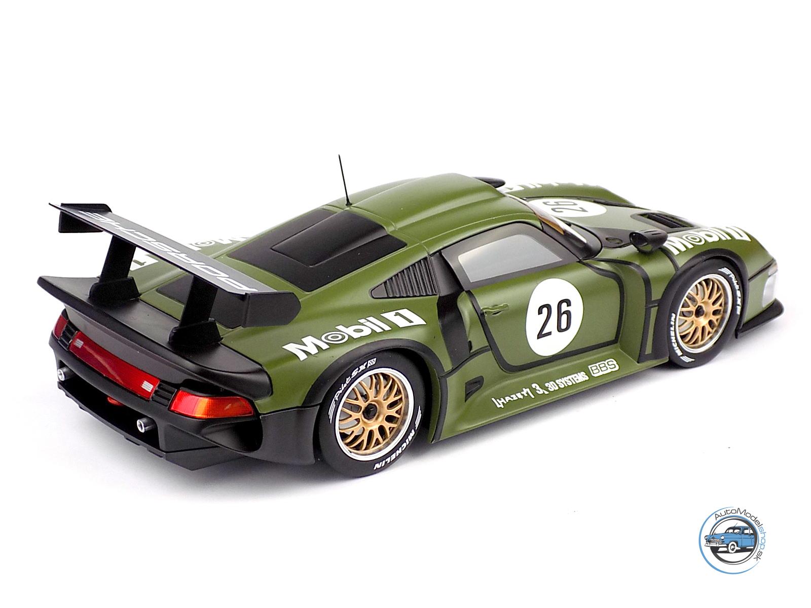 PORSCHE  911 GT1 3.2L TURBO TEAM PORSCHE AG MOBIL1 N 26 PRE QUALIFYING 24h LE MANS 1996 Y.DALMAS - H.J.STUCK - K.WENDLINGER - 1:18 WERK83 - Image 3