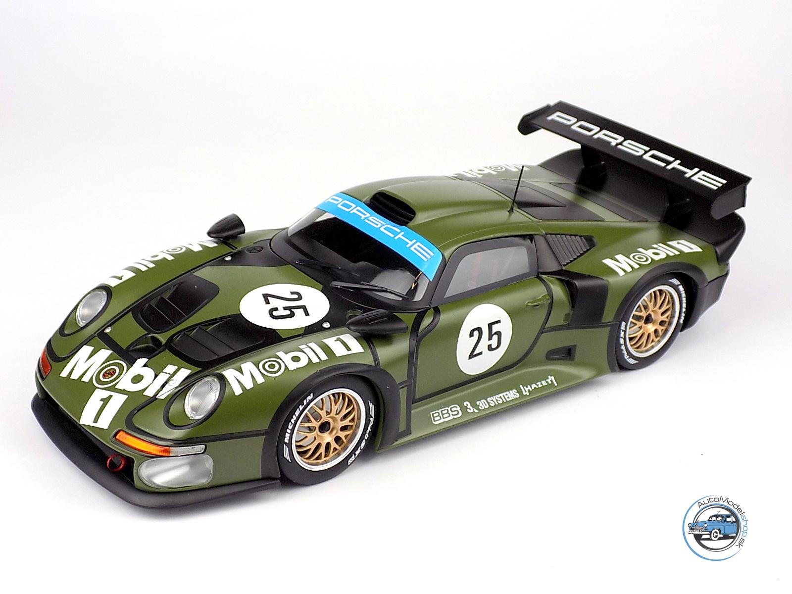 PORSCHE  911 GT1 3.2L TURBO TEAM PORSCHE AG MOBIL1 N 25 PRE QUALIFYING 2nd 24h LE MANS 1996 T.BOUTSEN - H.J.STUCK - B.WOLLEK -  1:18 WERK83 - Image 2