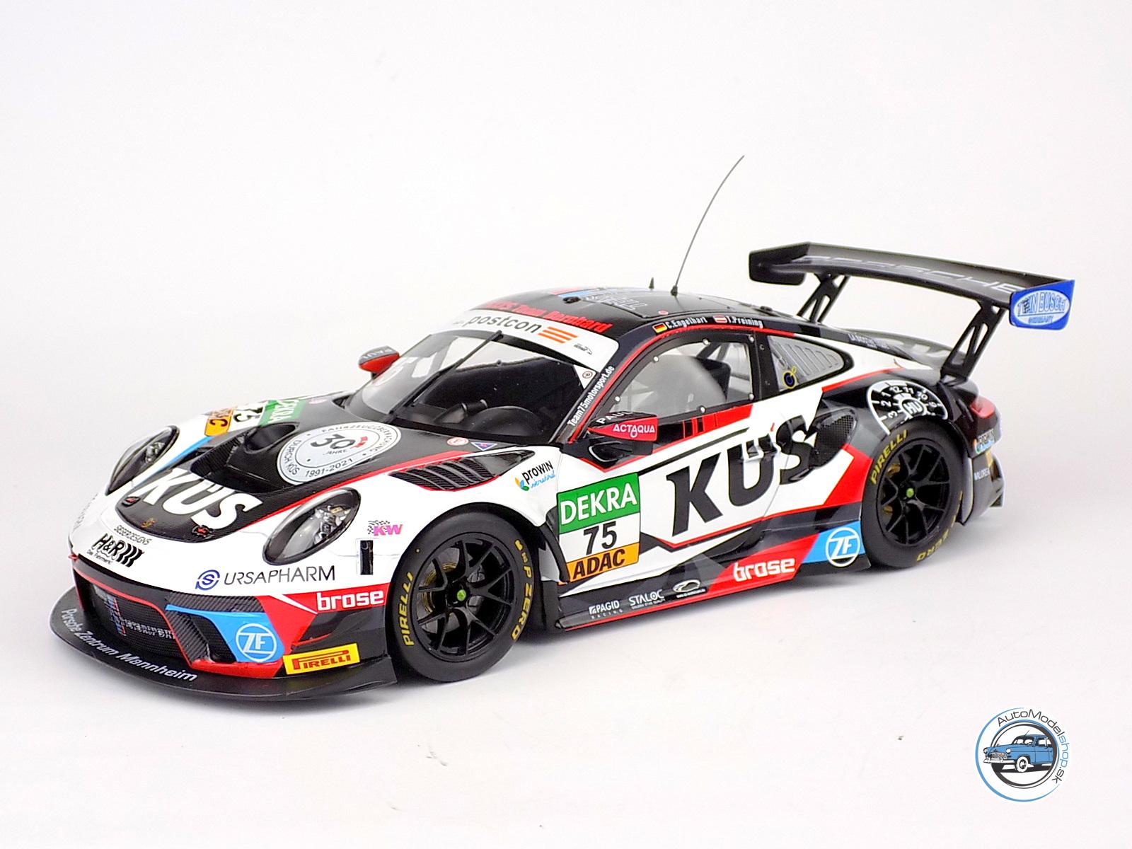 PORSCHE 911 991 GT3 R TEAM KUS 75 BERNHARD N 75 ADAC GT MASTERS 2021 C.ENGELHART - T.PREINING - 1:18 IXO - Image 2