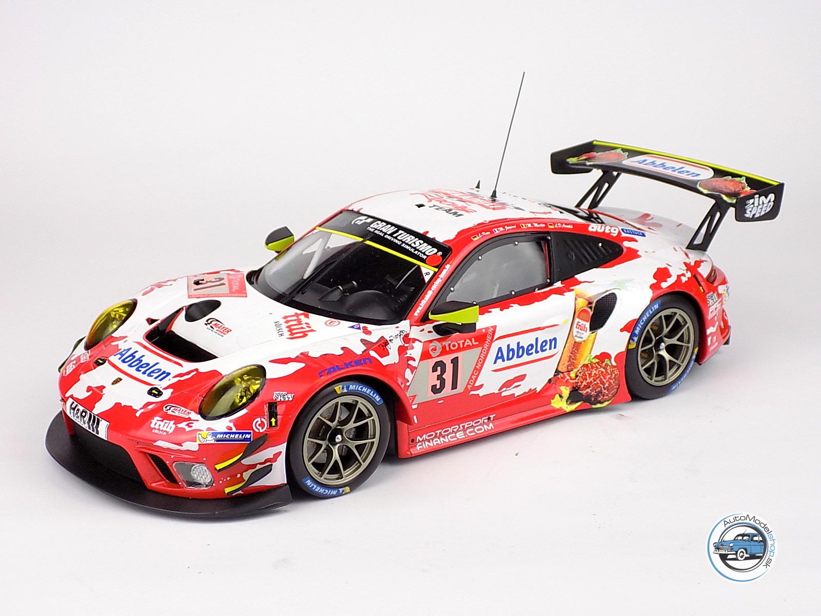 PORSCHE 911 991-2 GT3 R TEAM FRIKARELLI RACING N 31 24h NURBURGRING 2020 LANCE DAVID ARNOLD - MATHIEU JAMINET - LARS KERN - MAXIME MARTIN - 1:18 IXO - Image 2