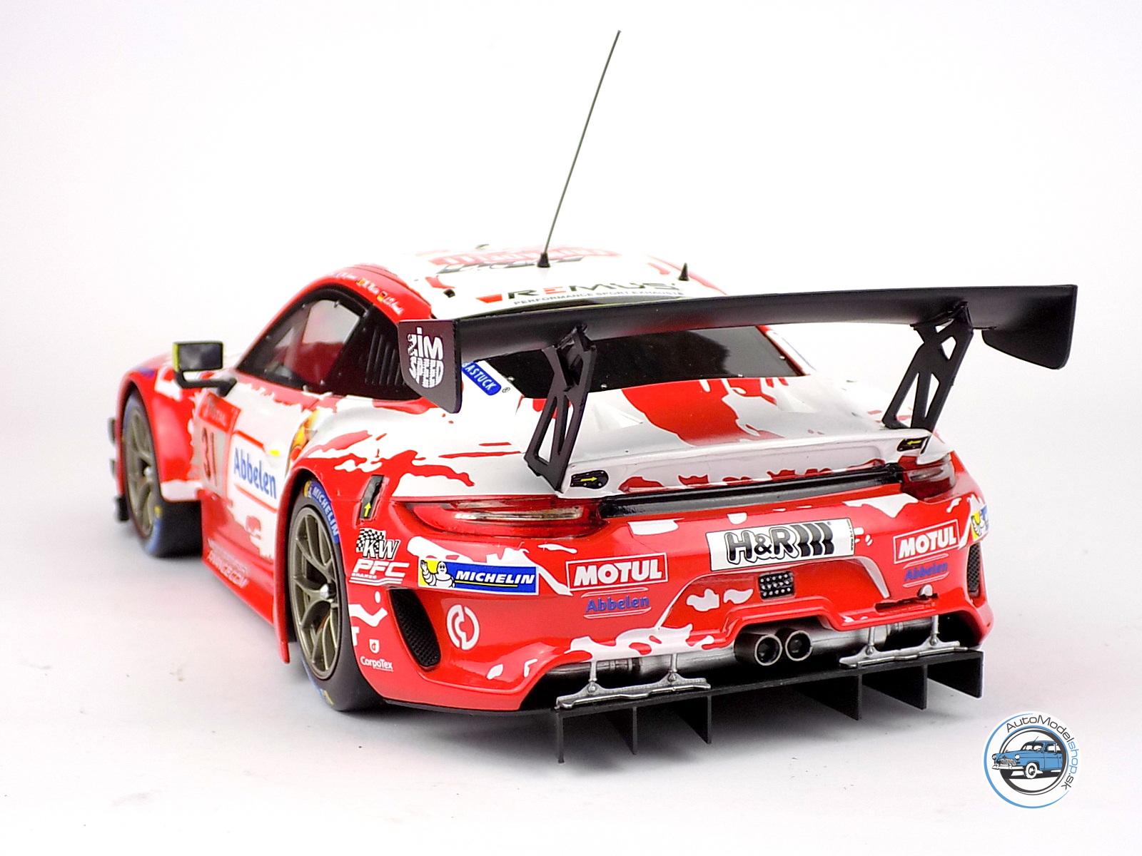 PORSCHE 911 991-2 GT3 R TEAM FRIKARELLI RACING N 31 24h NURBURGRING 2020 LANCE DAVID ARNOLD - MATHIEU JAMINET - LARS KERN - MAXIME MARTIN - 1:18 IXO - Image 5