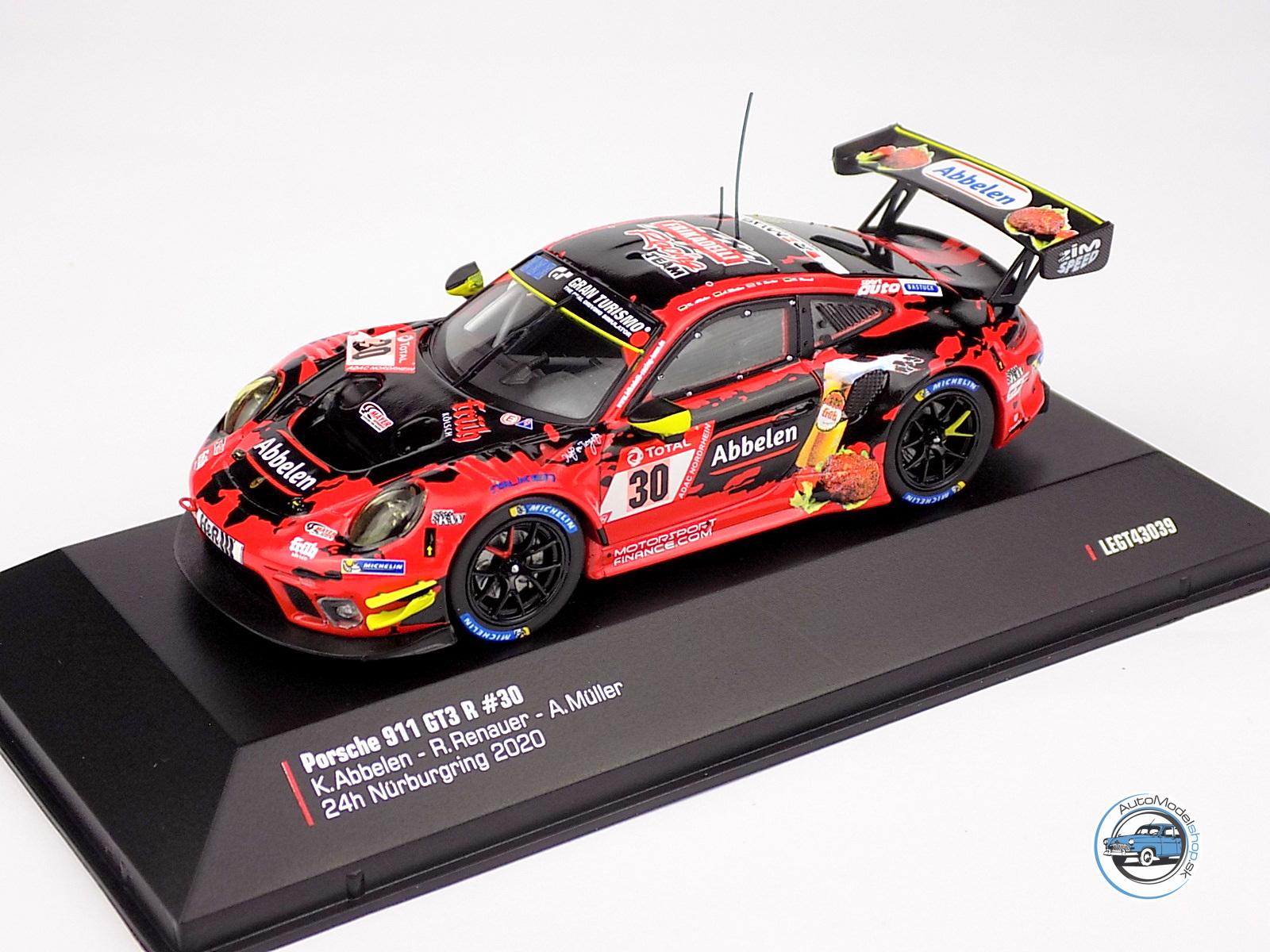 PORSCHE 911 991-2 GT3 R TEAM FRIKADELLI RACING N 30 24h NURBURGRING 2020 K.ABBELEN - A.MULLER - R.RENAUER - N.SIEDLER - 1:43 IXO - Image 2
