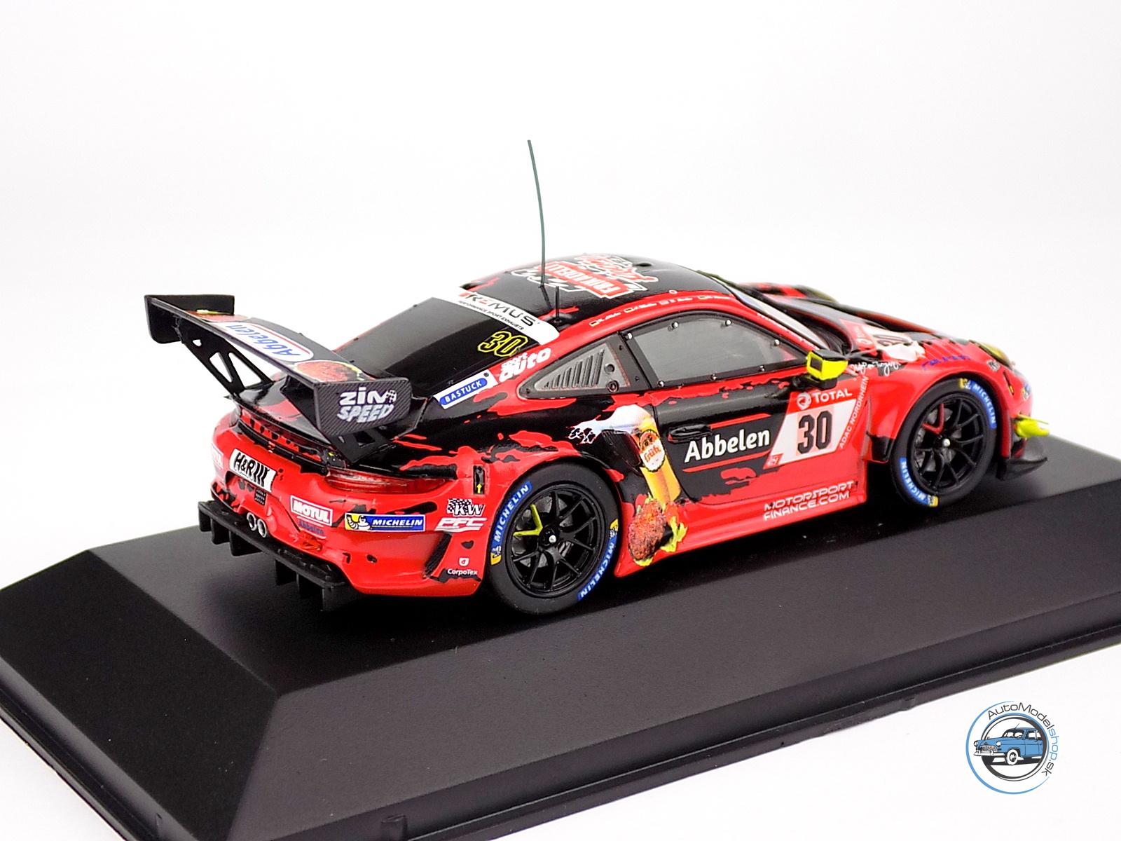PORSCHE 911 991-2 GT3 R TEAM FRIKADELLI RACING N 30 24h NURBURGRING 2020 K.ABBELEN - A.MULLER - R.RENAUER - N.SIEDLER - 1:43 IXO - Image 3