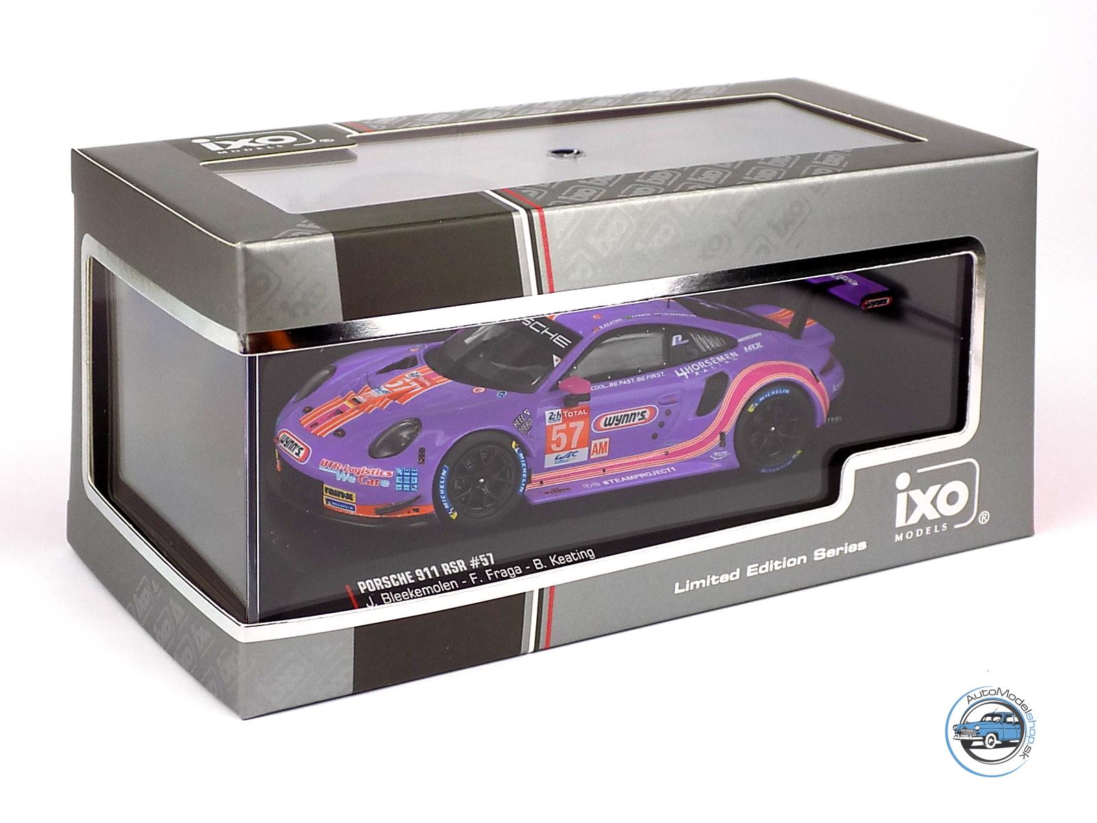 PORSCHE 911 991 RSR 4.0L TEAM PROJECT-1 N 57 24h LE MANS 2020 J.BLEEKEMOLEN - F.FRAGA - B.KEATING -  1:43 IXO - Image 4