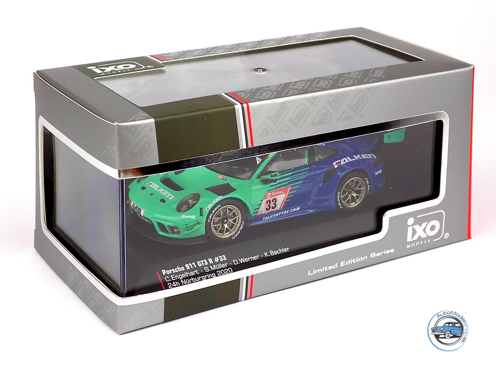 PORSCHE 911 991-2 GT3 R TEAM FALKEN MOTORSPORTS N 33 24h NURBURGRING 2020 K.BACHLER - S.MULLER - C.ENGELHART - D.WERNER - 1:43 IXO - Image 5