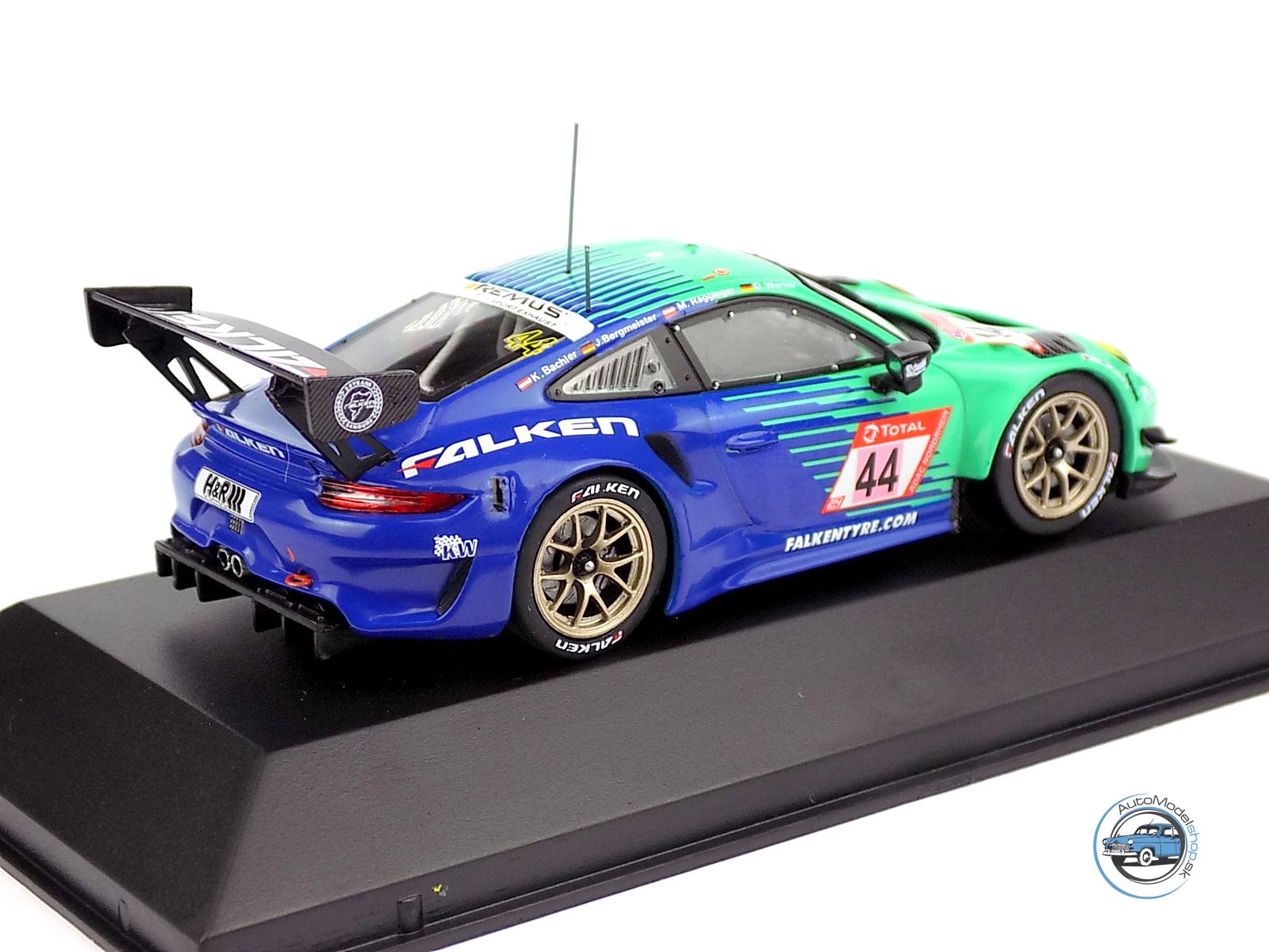 PORSCHE 911 991-2 GT3 R TEAM FALKEN MOTORSPORT N 44 24h NURBURGRING 2019 K.BACHLER - J.BERGMEISTER - M.RAGGINGER - D.WERNER - 1:43 IXO - Image 3
