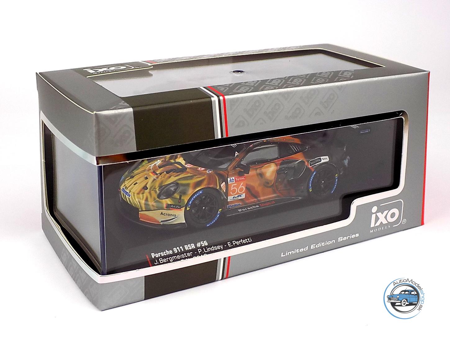 PORSCHE 911 991 RSR TEAM PROJEKT N 56 VÍŤAZ LMGTE AM CLASS 24h LE MANS 2019 J.BERGMEISTER - P.LINDSEY - E.PERFETTI - 1:43 IXO - Image 4
