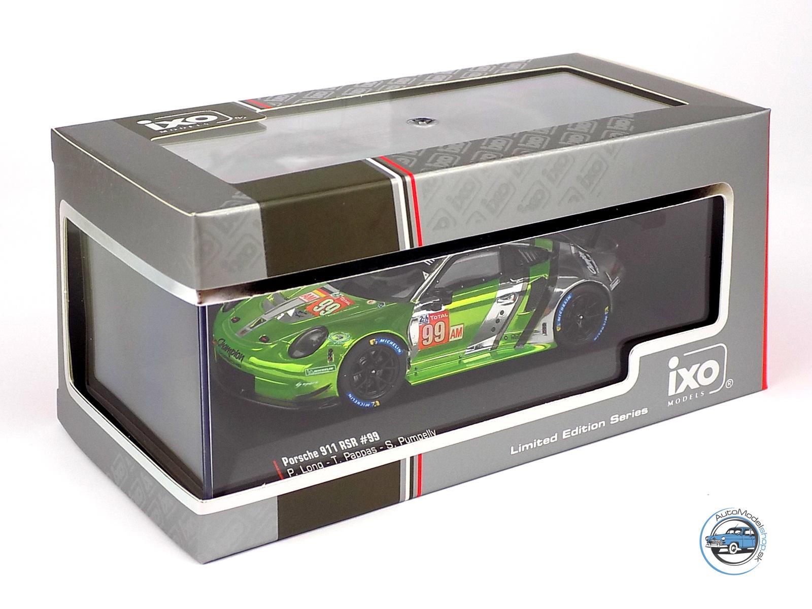 PORSCHE 911 991 RSR TEAM PROTON COMPETITION N 99 24h LE MANS 2018 P.LONG - T.PAPPAS - S.PUMPELLY - 1:43 IXO - Image 4