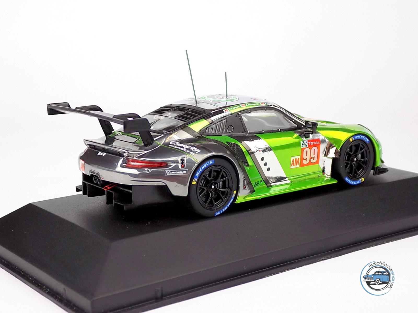 PORSCHE 911 991 RSR TEAM PROTON COMPETITION N 99 24h LE MANS 2018 P.LONG - T.PAPPAS - S.PUMPELLY - 1:43 IXO - Image 3