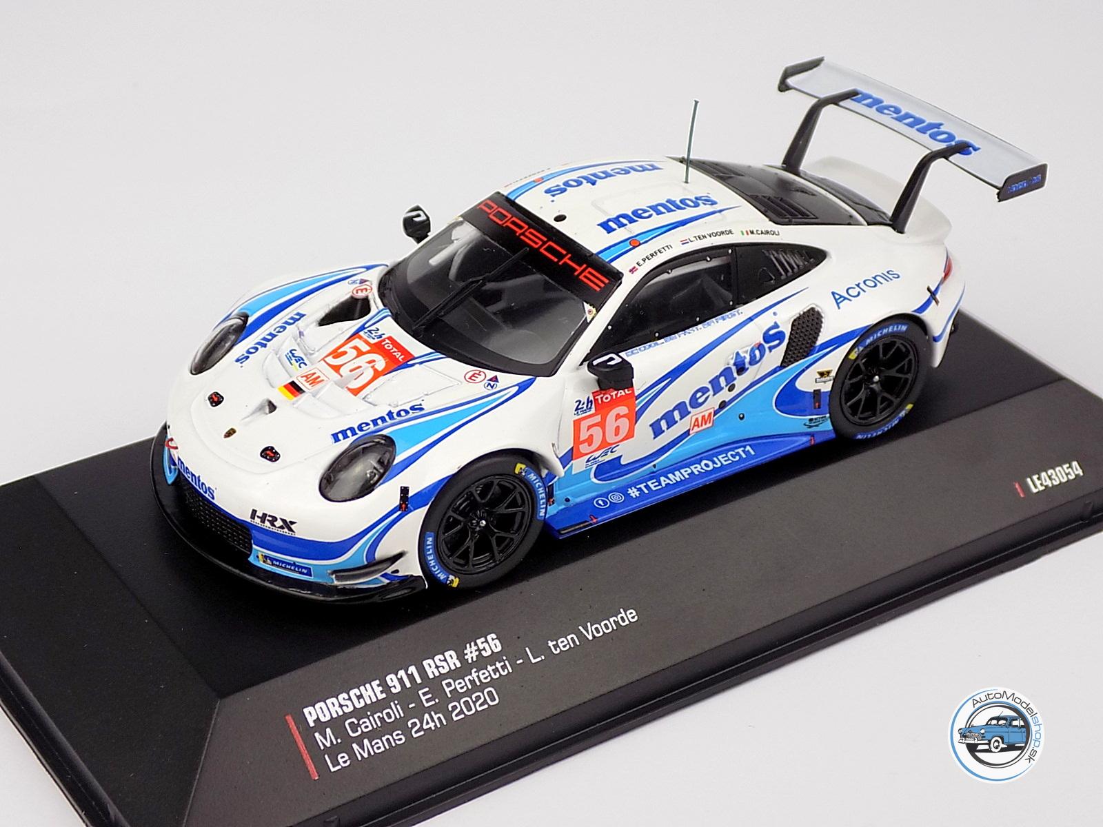 PORSCHE 911 991-2 RSR 4.0L TEAM PROJECT 1 N 56 24h LE MANS 2020 M.CAIROLI - E.PERFETTI - L.TEN VOORDE - 1:43 IXO - Image 2