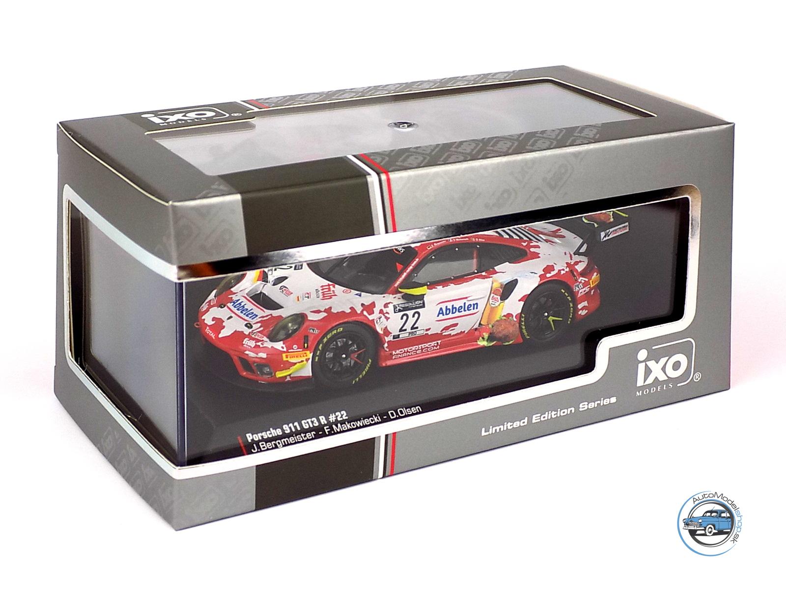 PORSCHE 911 991-2 GT3 R TEAM FRIKARELLI RACING N 22 24h SPA 2020 JORG BERGMEISTER - FREDERIC MAKOWIECKI - DENNIS OLSEN - 1:43 IXO - Image 4