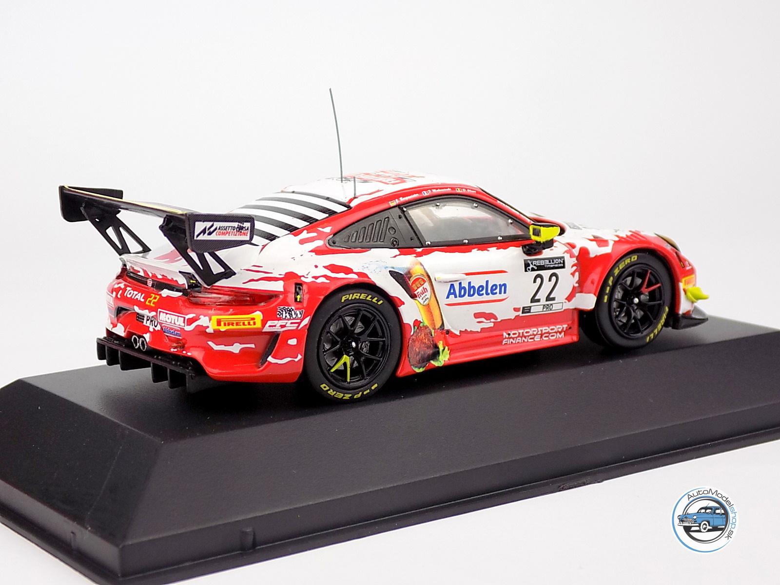 PORSCHE 911 991-2 GT3 R TEAM FRIKARELLI RACING N 22 24h SPA 2020 JORG BERGMEISTER - FREDERIC MAKOWIECKI - DENNIS OLSEN - 1:43 IXO - Image 3