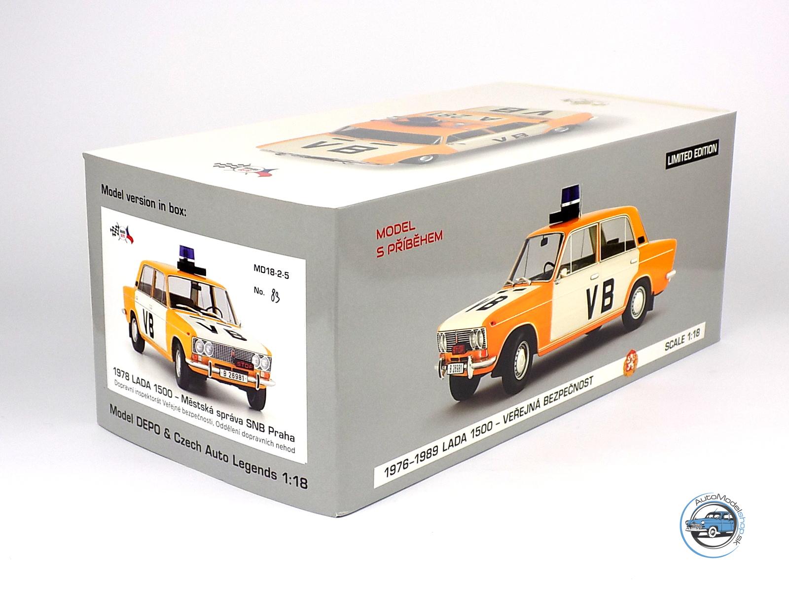 LADA 1500 / VAZ 2103 VB ODI PRAHA - Dopravné nehody  ( Verejná bezpečnosť ČSSR ) – 1:18 CZECH AUTO LEGEND & MODELDEPO - Image 5