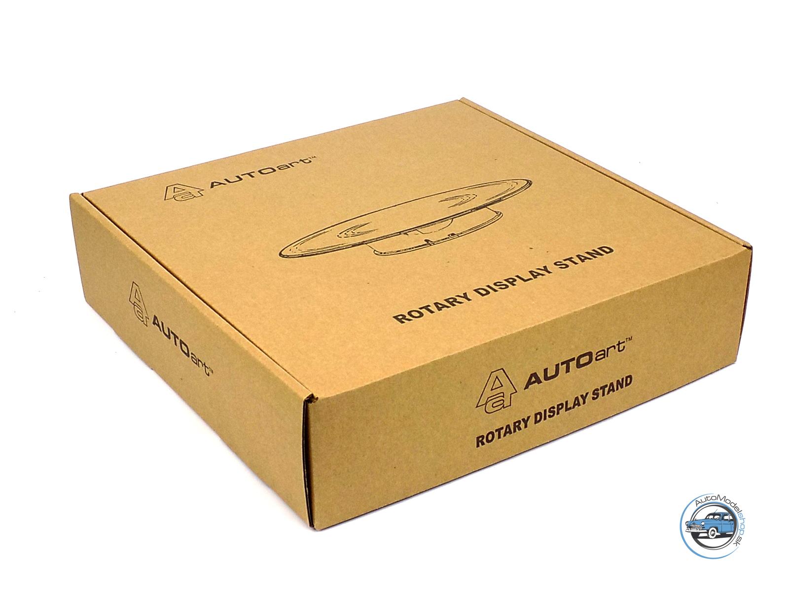 OTOČNÝ ZÁKLADNÝ STOJAN STREDNÝ 25,5cm  - SO SVETLOŠEDÝM POVRCHOM - AUTOART PRÍSLUŠENSTVO - Image 4